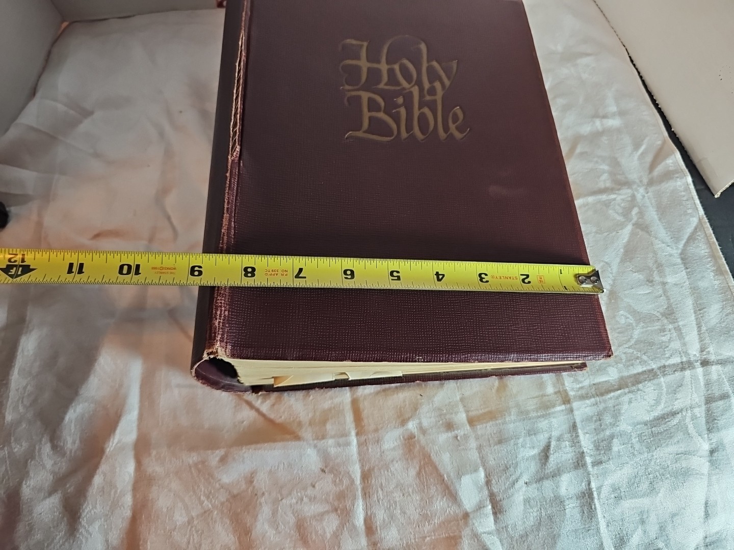 HOLY BIBLE King James Version KJV J. J. Little & Ives Co. 1959 Large Print HC
