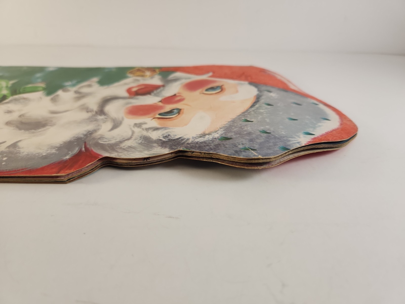 Vintage 1958 Whitman Night Before Christmas Book Florence Sarah Winship Flocked