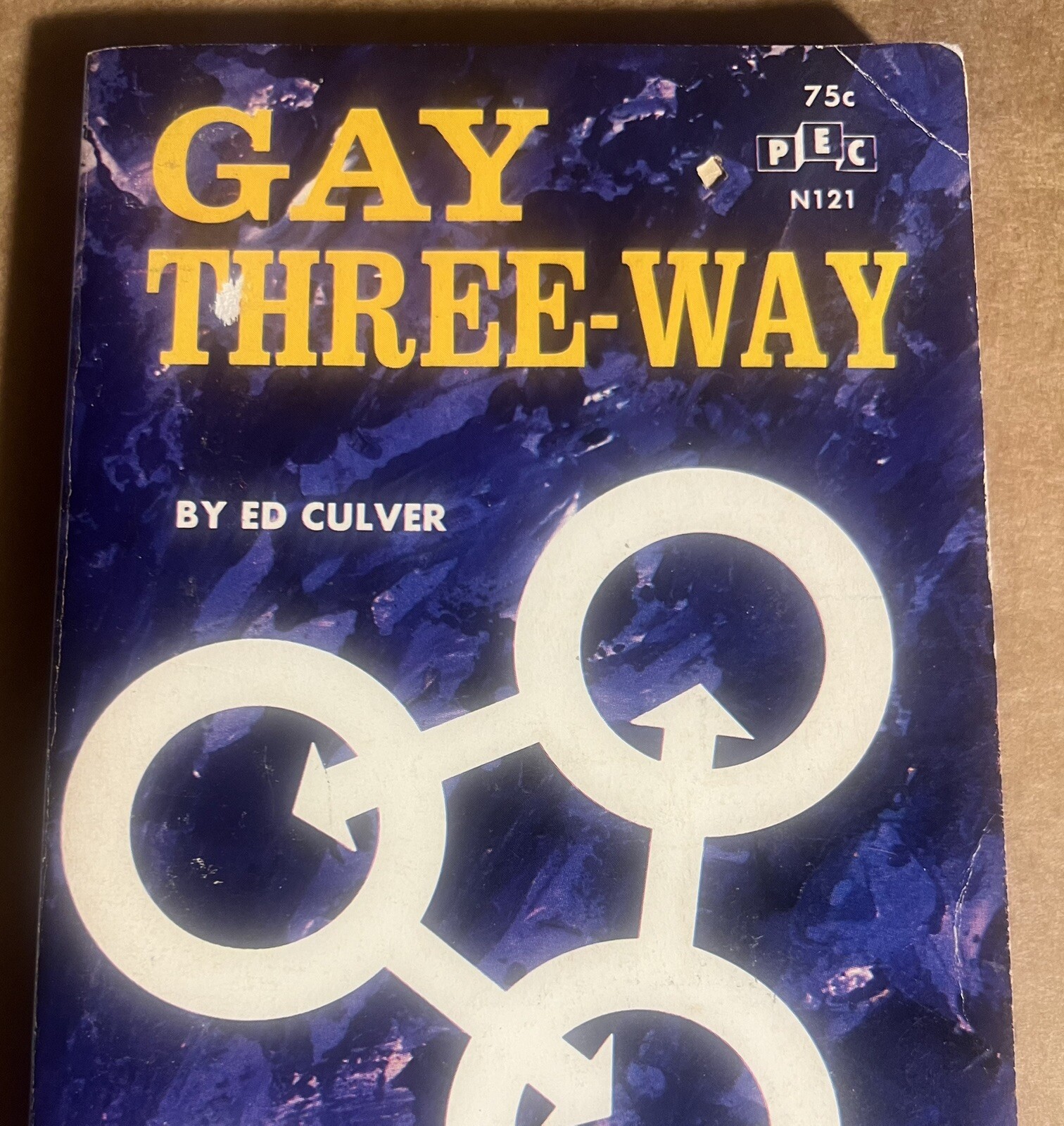 GAY THREE-WAY 1966 ED CULVER – PUBLISHERS EXPORT VINTAGE PULP NOVEL GAY INTEREST