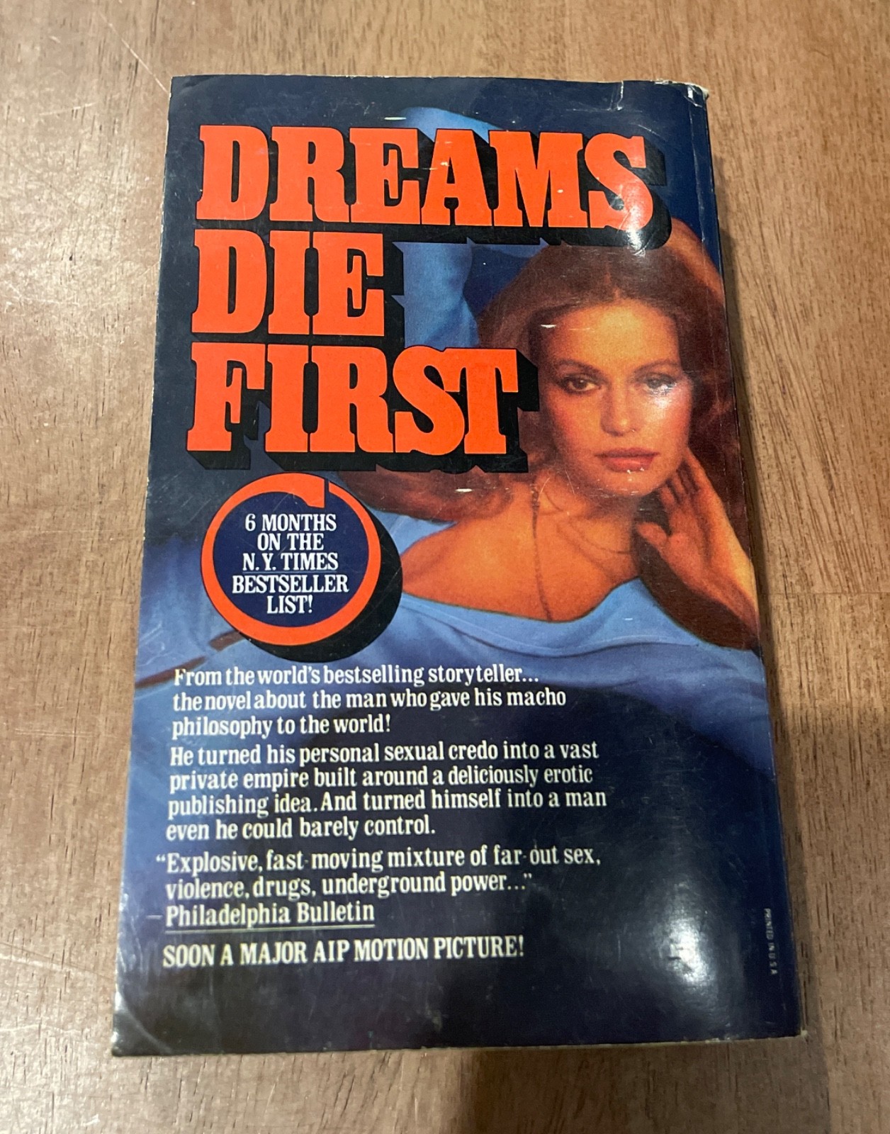 Dreams Die First by Harold Robbins Vintage Thriller 1978 Pocket Books 1st Print