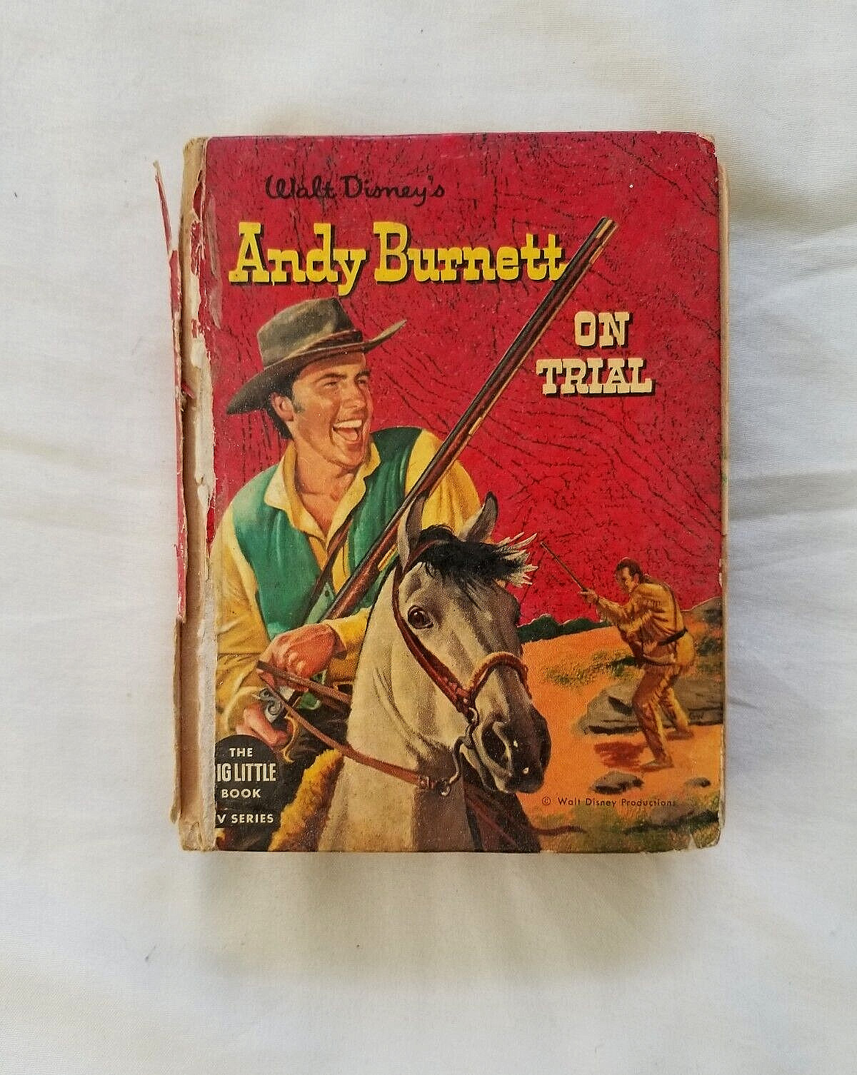 ANDY BURNETT ON TRIAL WHITMAN 1958 TV SERIES BIG LITTLE BOOK WALT DISNEY – GOOD