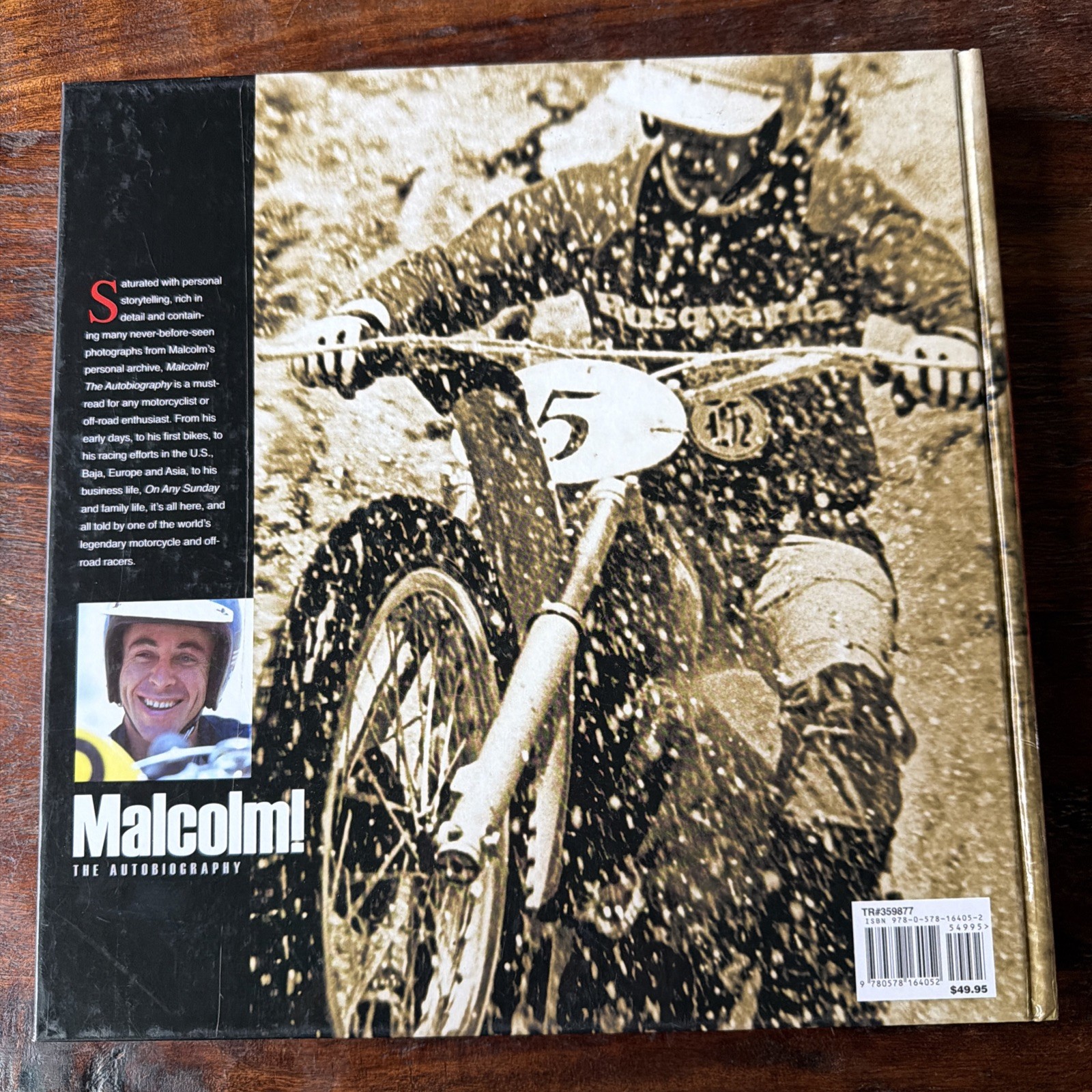 MALCOLM! The Autobiography By Malcolm Smith SIGNED Hardcover Edition JD