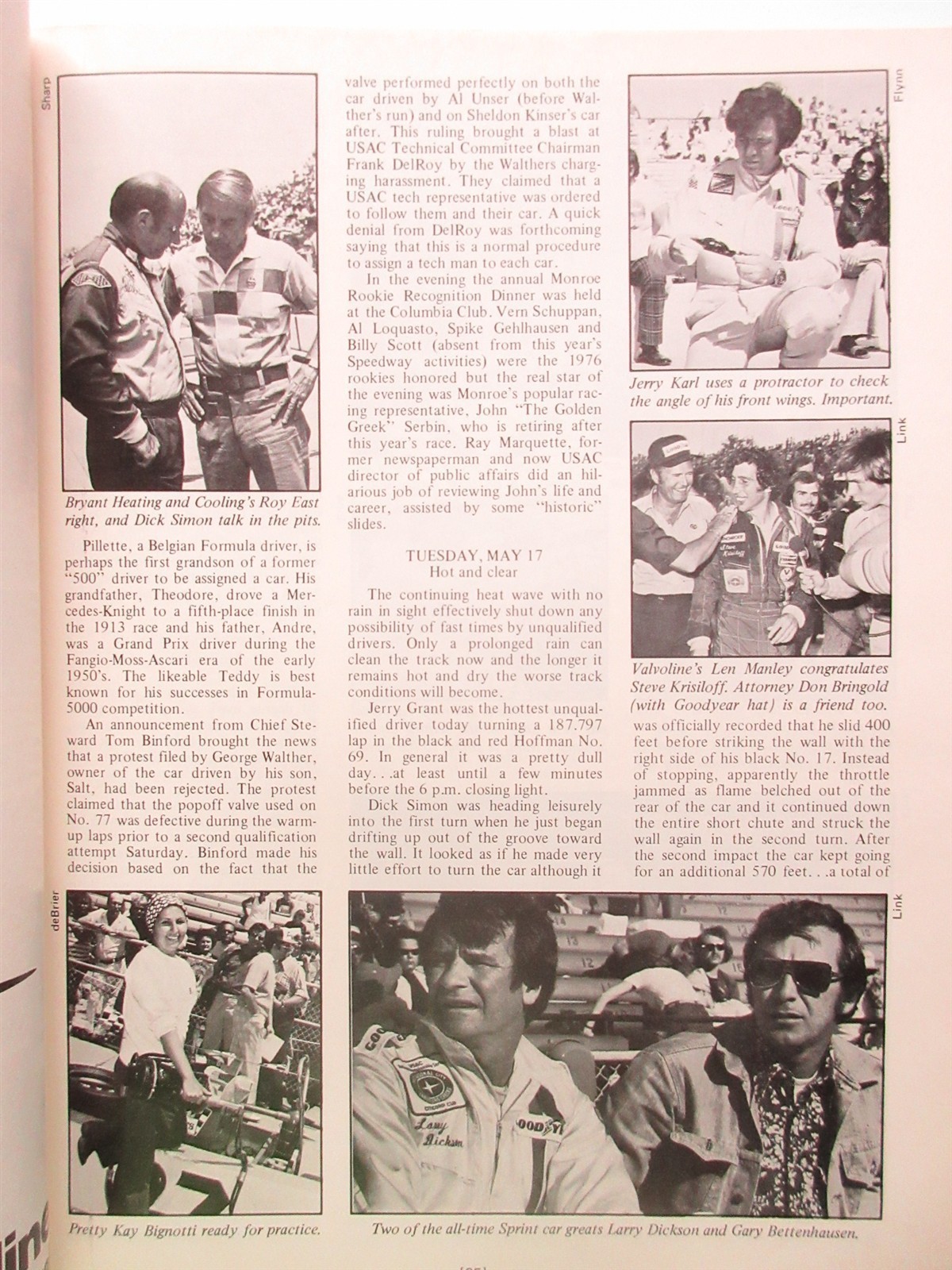 1977 Indianapolis 500 Carl Hungness softcover Yearbook