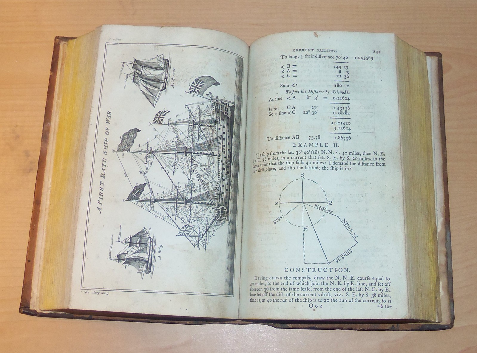 The New Practical Navigator. Moore. ca.1804.