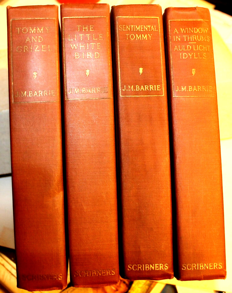Lot of (4) J.M.Barrie books -Little White Bird (1913) Peter Pan 1st Appearance