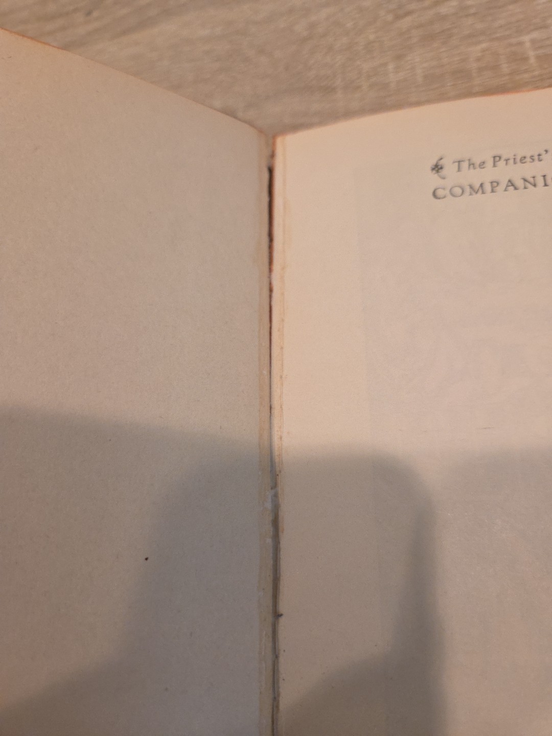 Vintage 1932 The Priest’s Companion Marcetteau Catholic Prayers Devotions