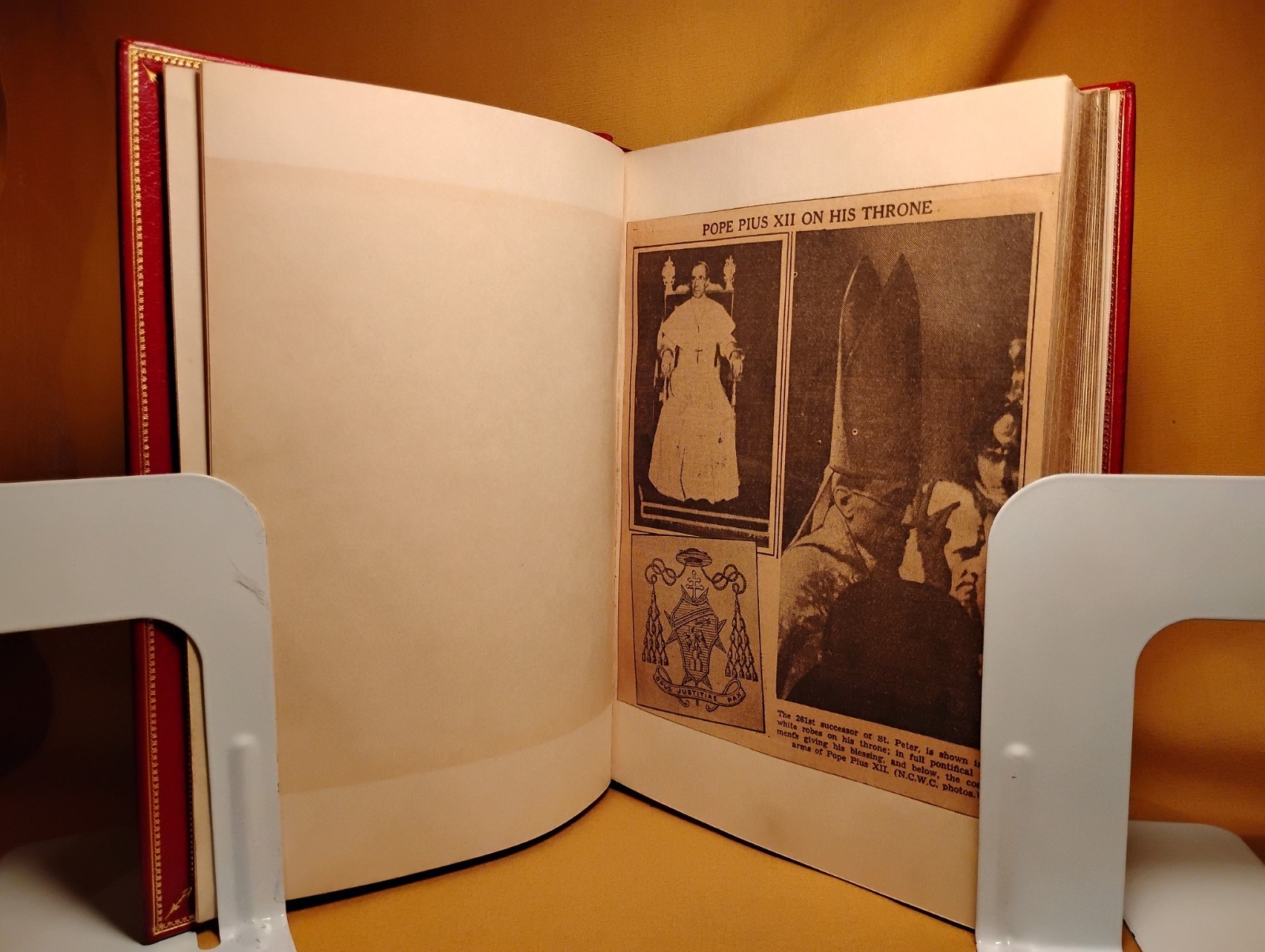Signed E. Card. Pacelli (Pius XII) 1936 Discorsi e Panegirici Italian Text HC