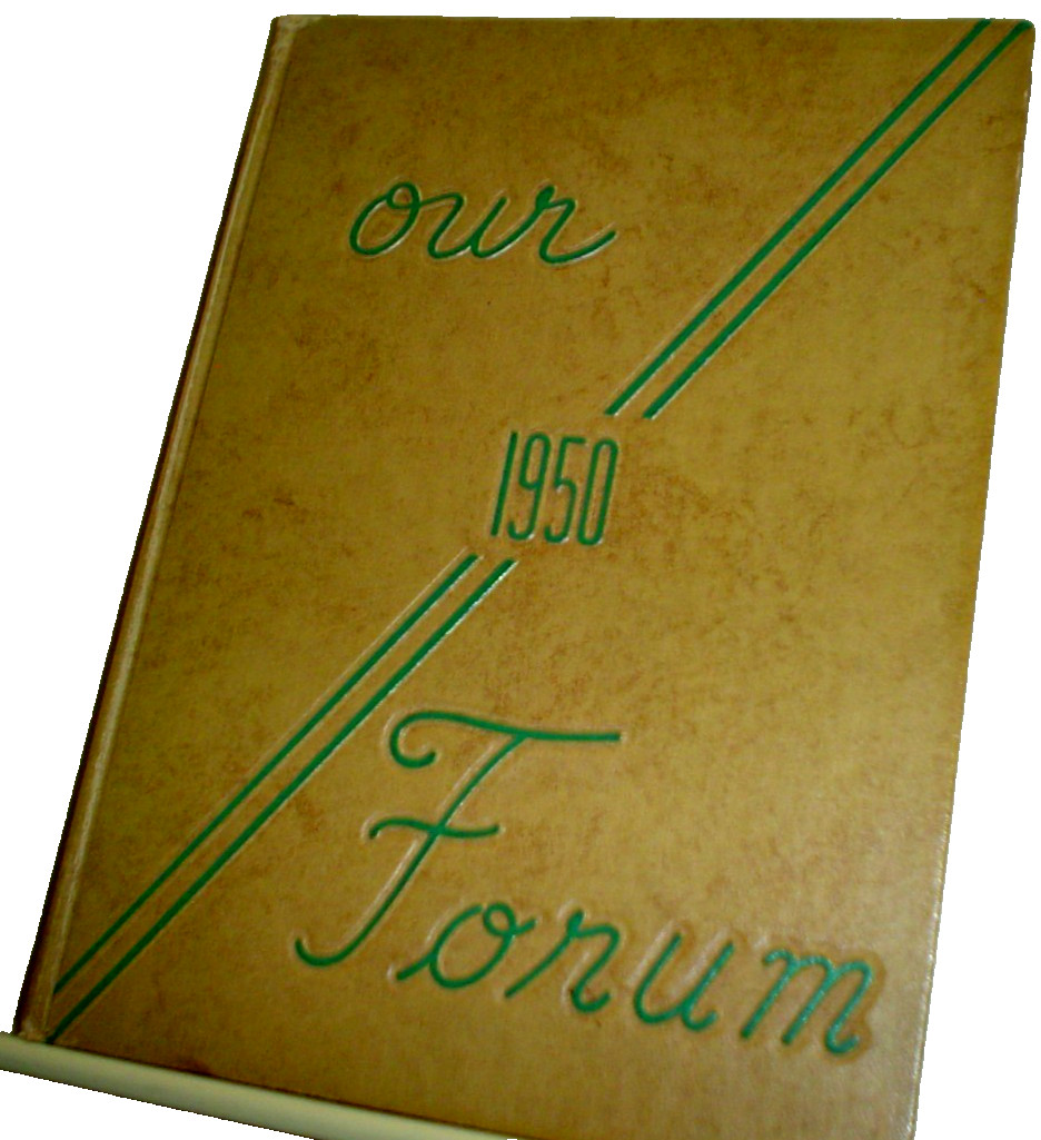 MOUNT VERNON OHIO HIGH SCHOOL YEARBOOK 1950 Forum NO WRITING Genealogy HISTORY
