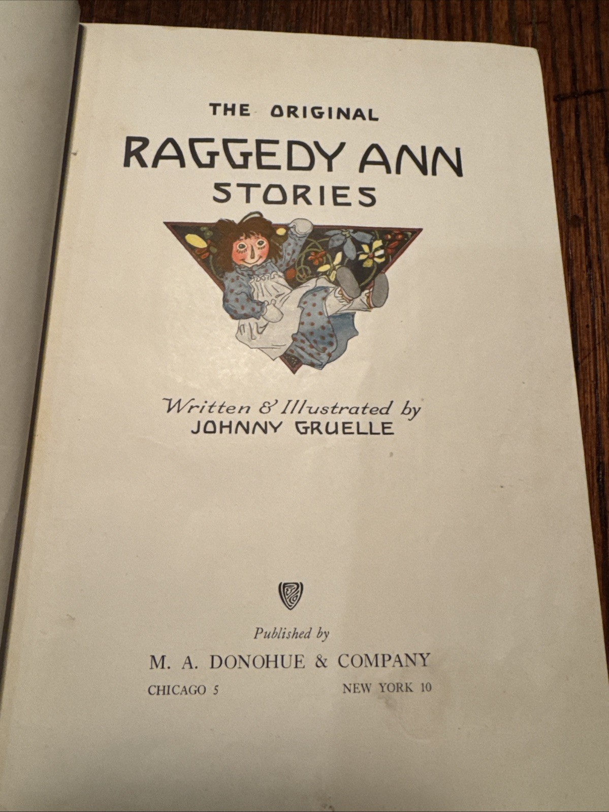 Raggedy Ann & Andy Book Lot of 3 Books Johnny Gruelle-1940’s-Stories VINTAGE