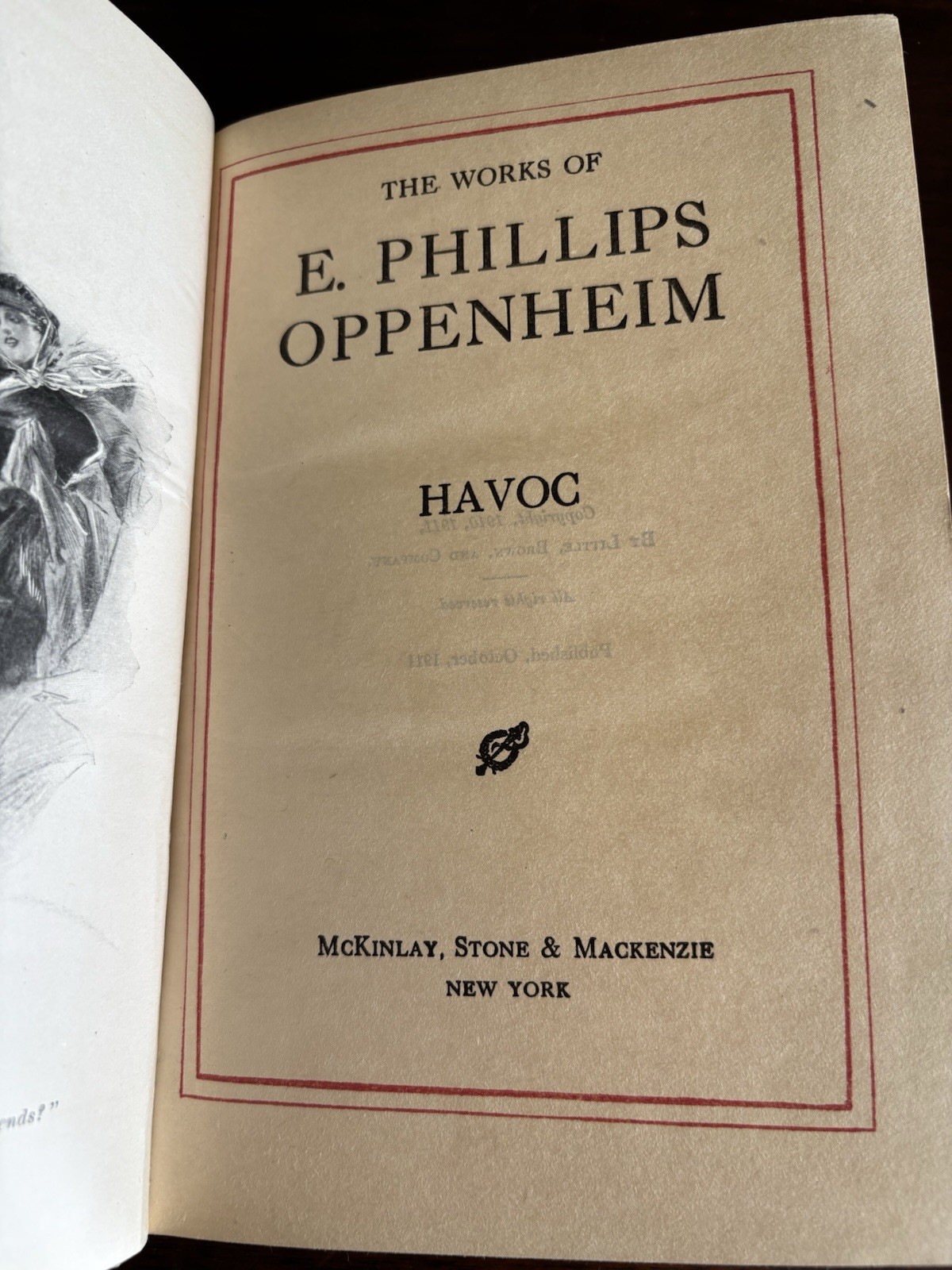 Vintage E. Phillips Oppenheim 10 Volume Blue Hardcover Book Set Decorative 1900s