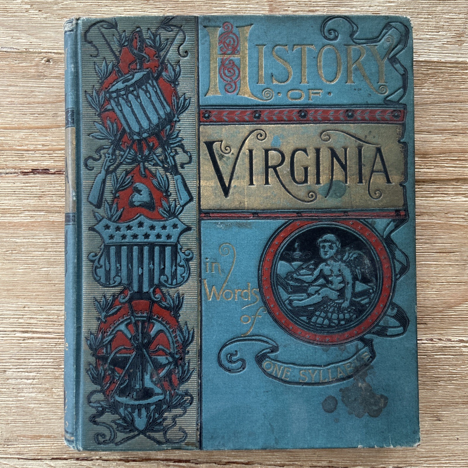 1888 History of Virginia One Syllable Illustrated Emily McNamara Belford Clarke