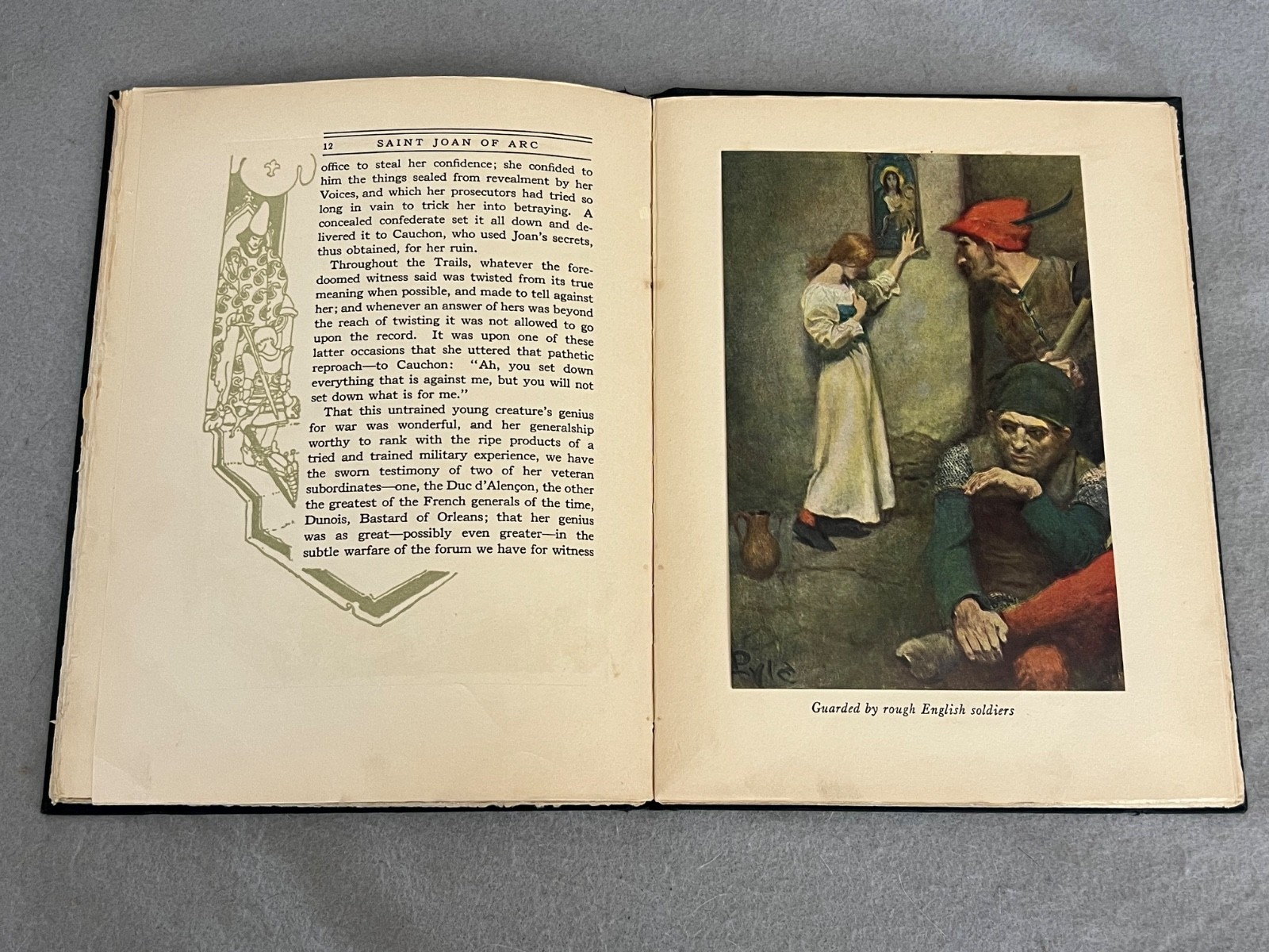 Antique Mark Twain Book Saint Joan of Arc Howard Pyle Illustrated 1st Ed. 1919