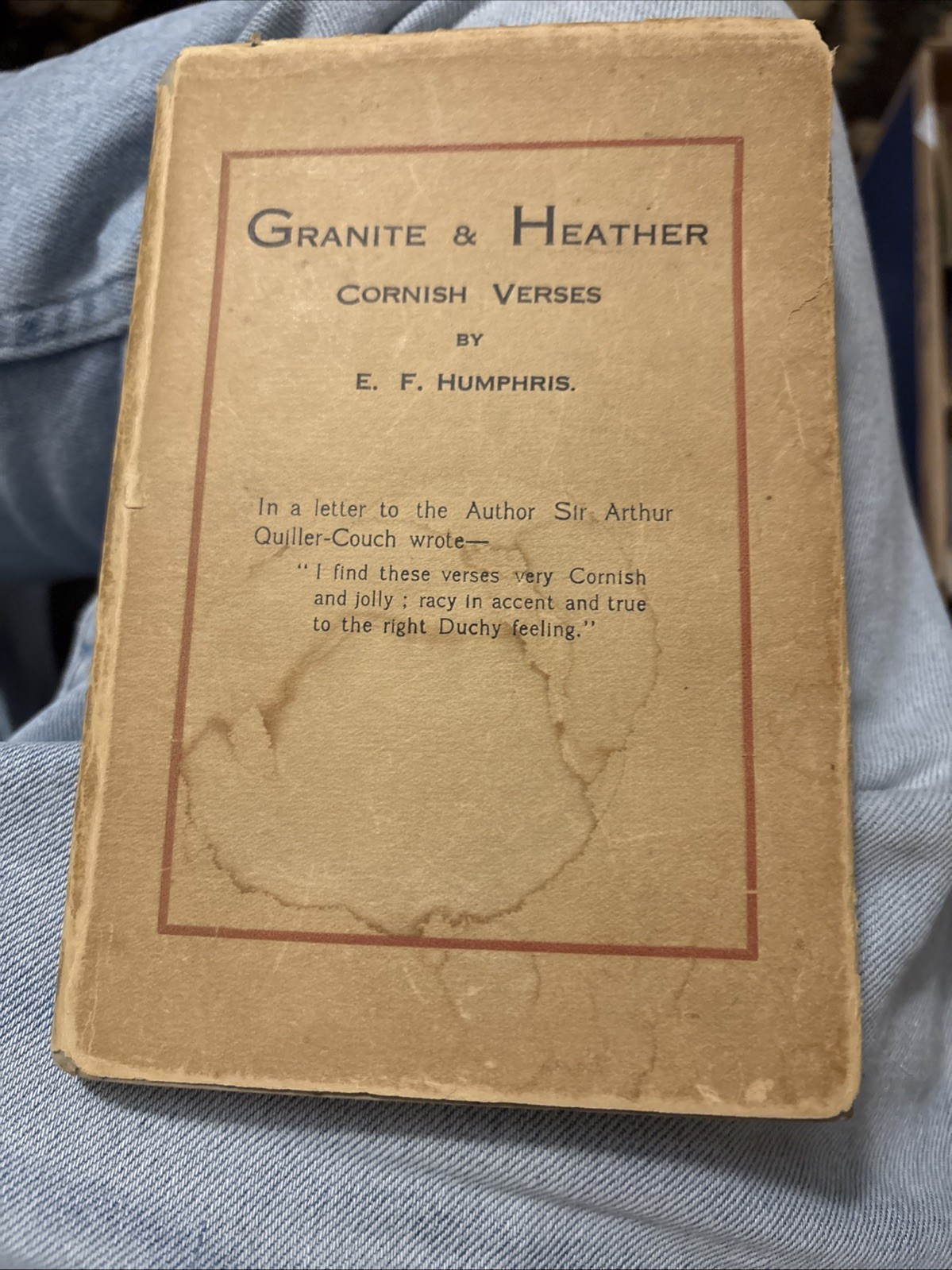 1935 Granite & Heather Cornish Verses by E F Humphris – Cambourne Poetry