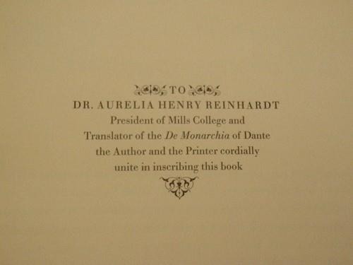 FATE OF VIRGIL … BY DANTE Melville Best Anderson & John Henry Nash 1931