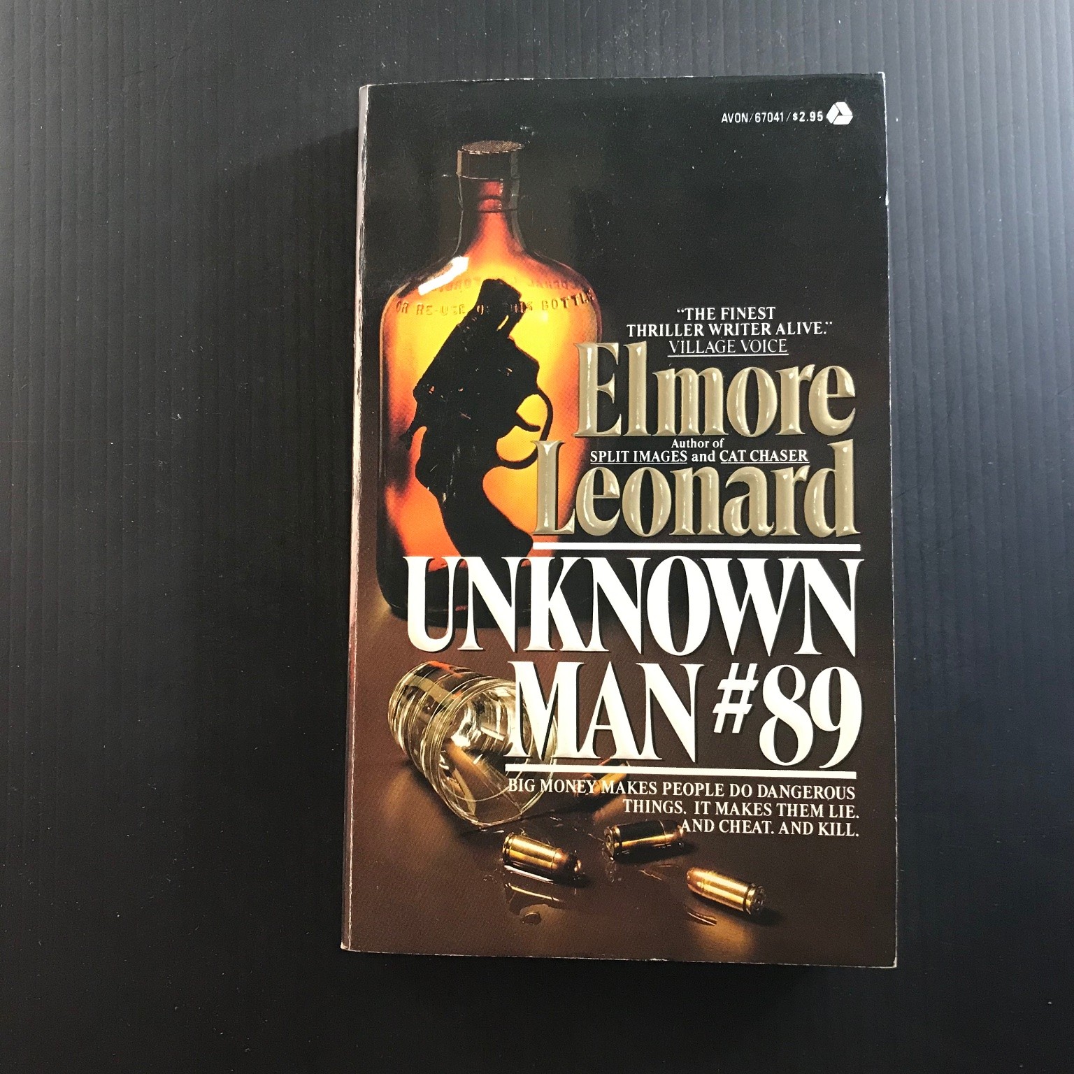 Unknown Man #89 Elmore Leonard 1st Avon Printing 1984 Thriller Suspense