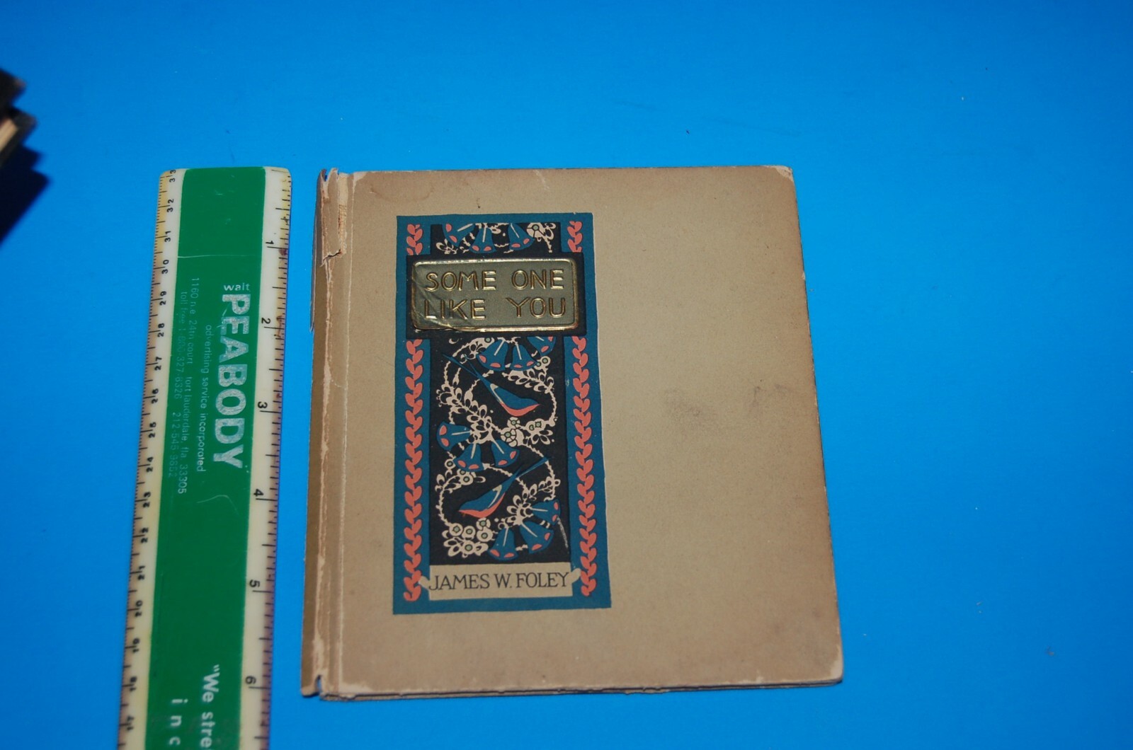 COLLECTIBLE 1925 SOME ONE LIKE YOU BY JAMES FOLEY HARDCOVER BOOK