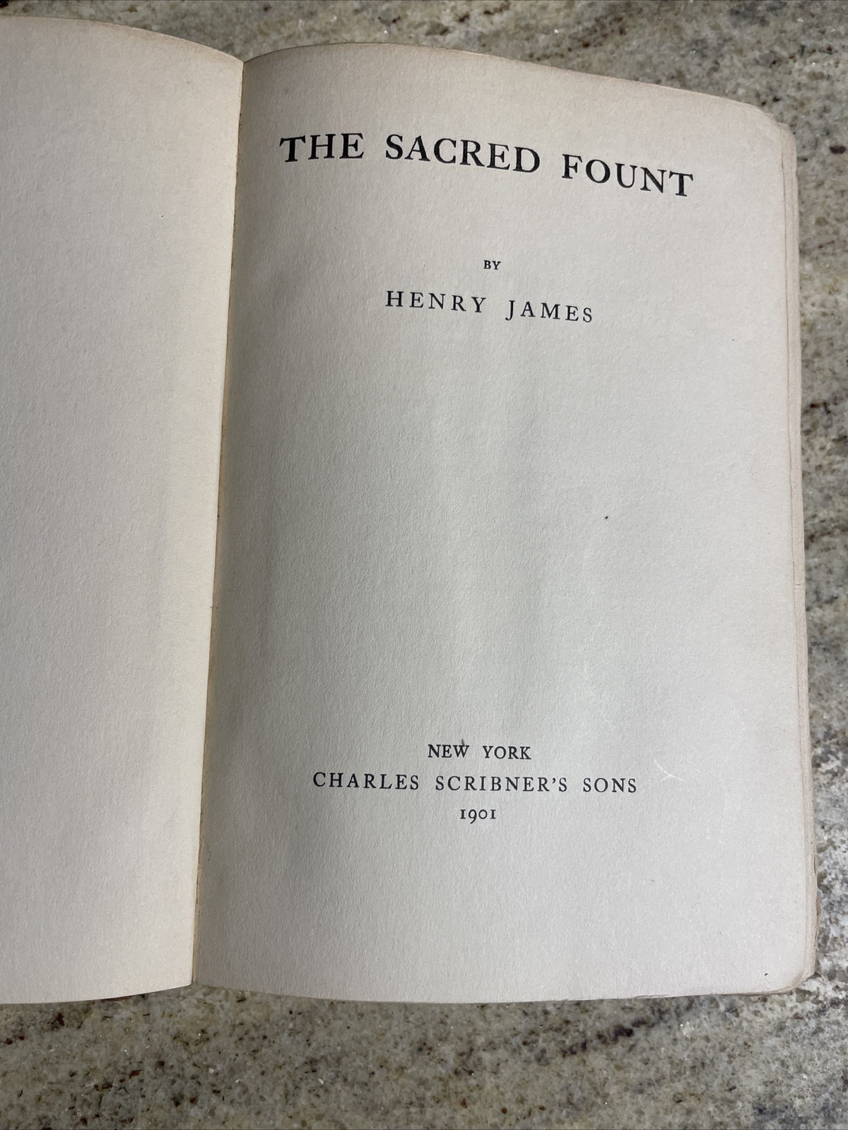 The Sacred Fount By Henry James 1st Edition 1901 (Charles Scribner’s Son’s) HC