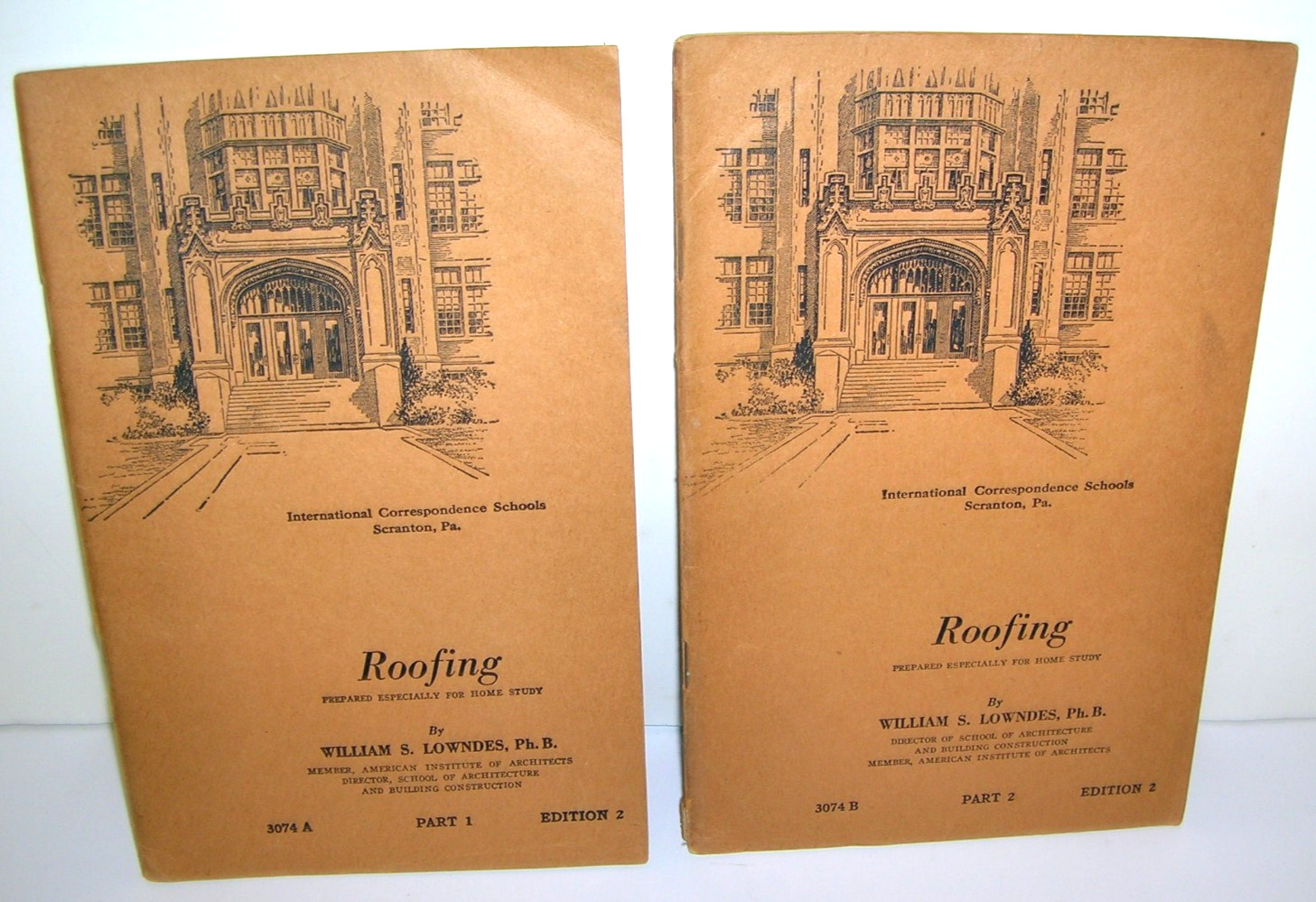Vtg International Correspondence Schools ICS ROOFING Instructional Booklets 1944