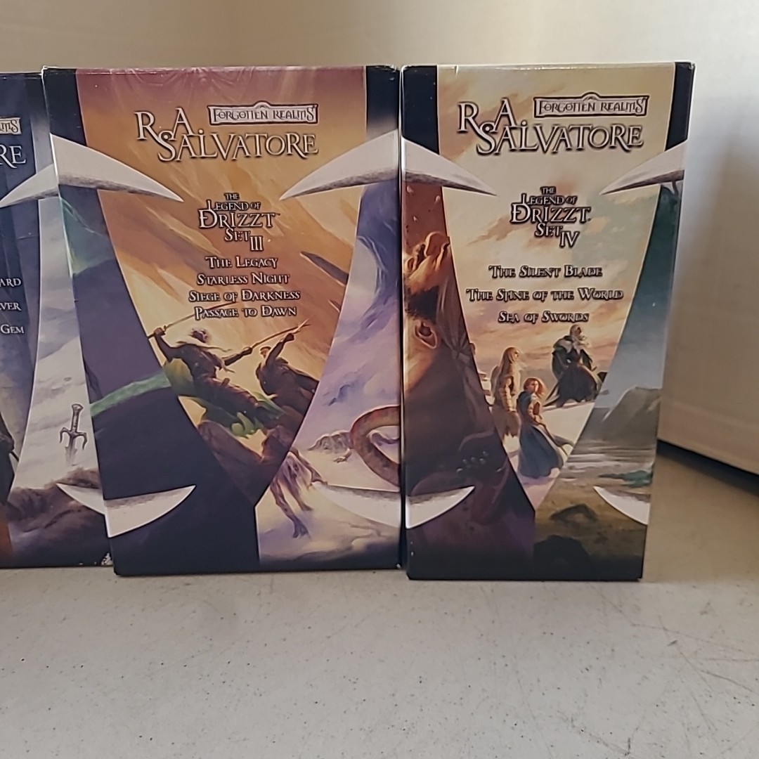 Legends of Drizzt 1 2 4-7 8-13 Salvatore Forgotten Realms Crystal Sojourn Silver