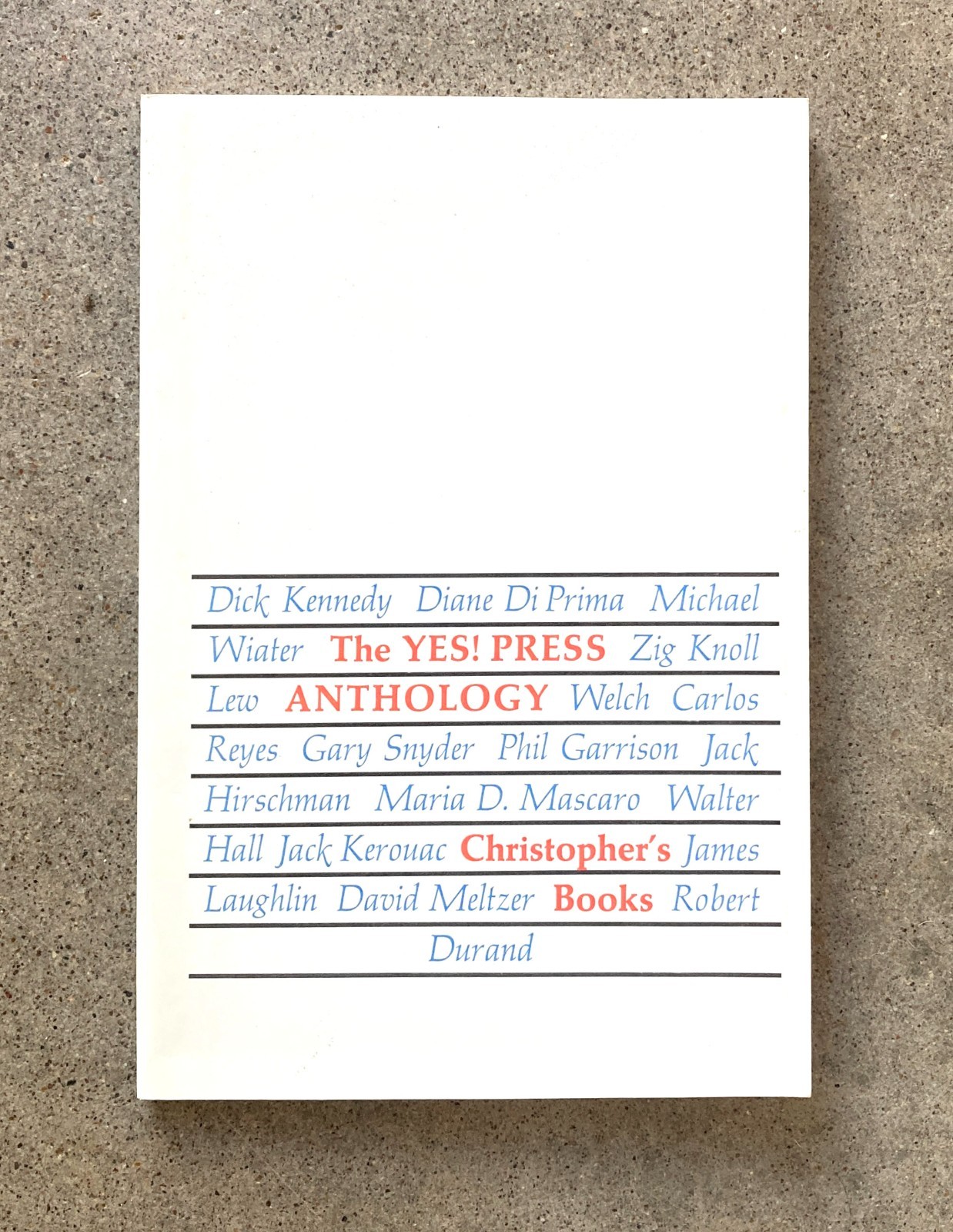 The Yes Press Anthology Jack Kerouac Diane di Prima Gary Snyder 1972