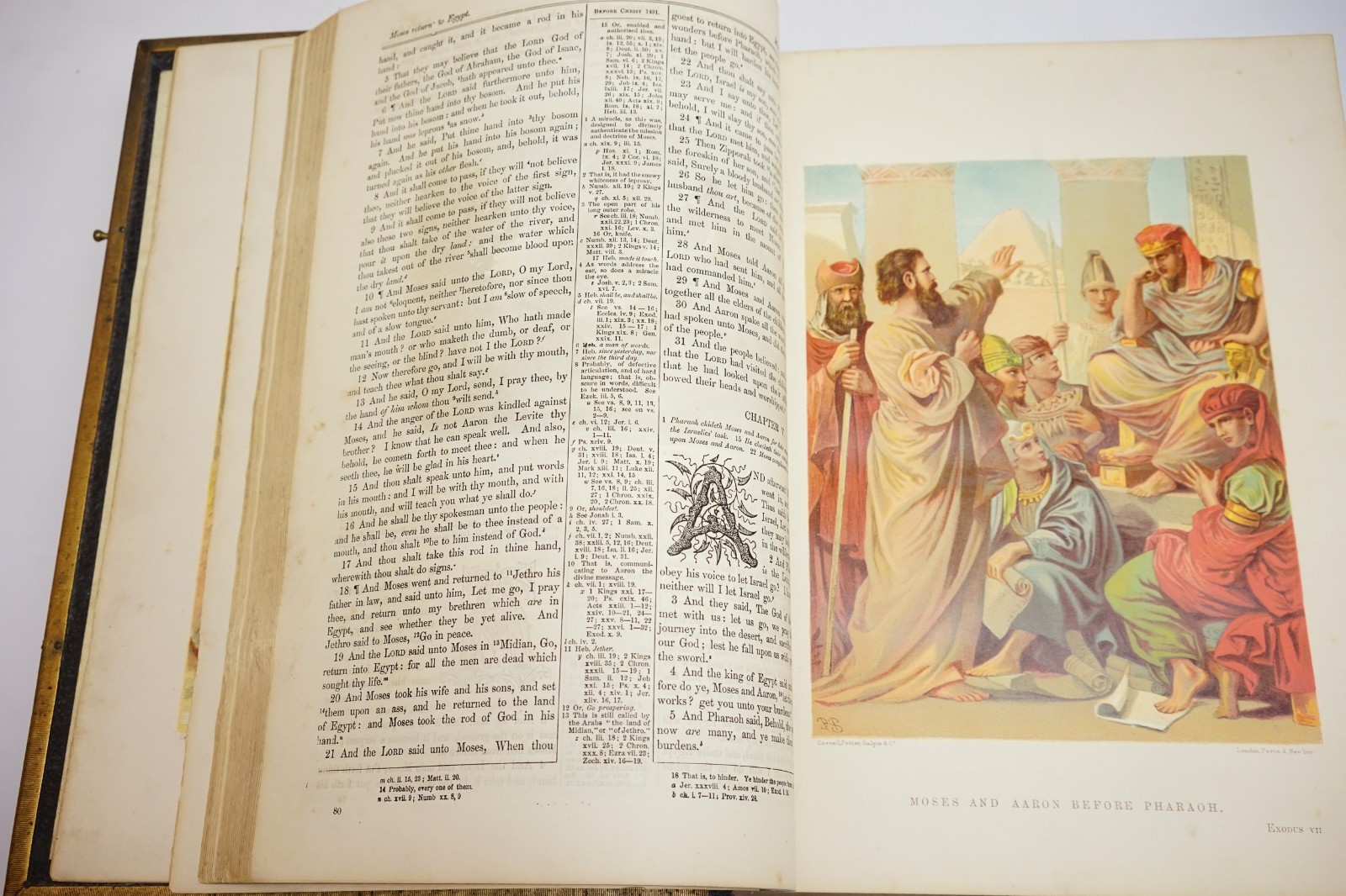 The Holy Bible. c1870 Cassell Bible, Armoured Binding