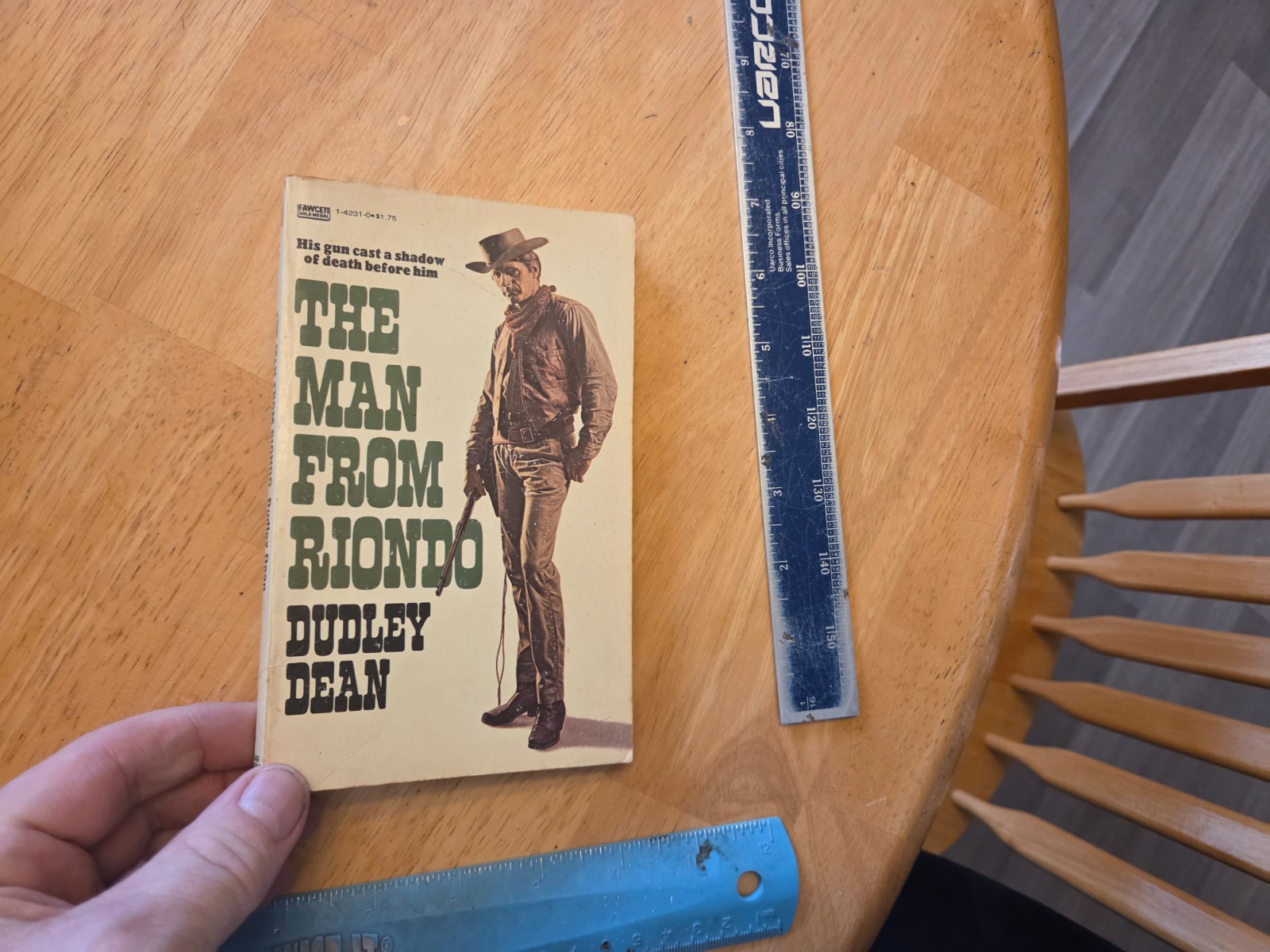 The Man From Riondo by Dudley Dean – 1954 Fawcett Gold Medal Western Paperback