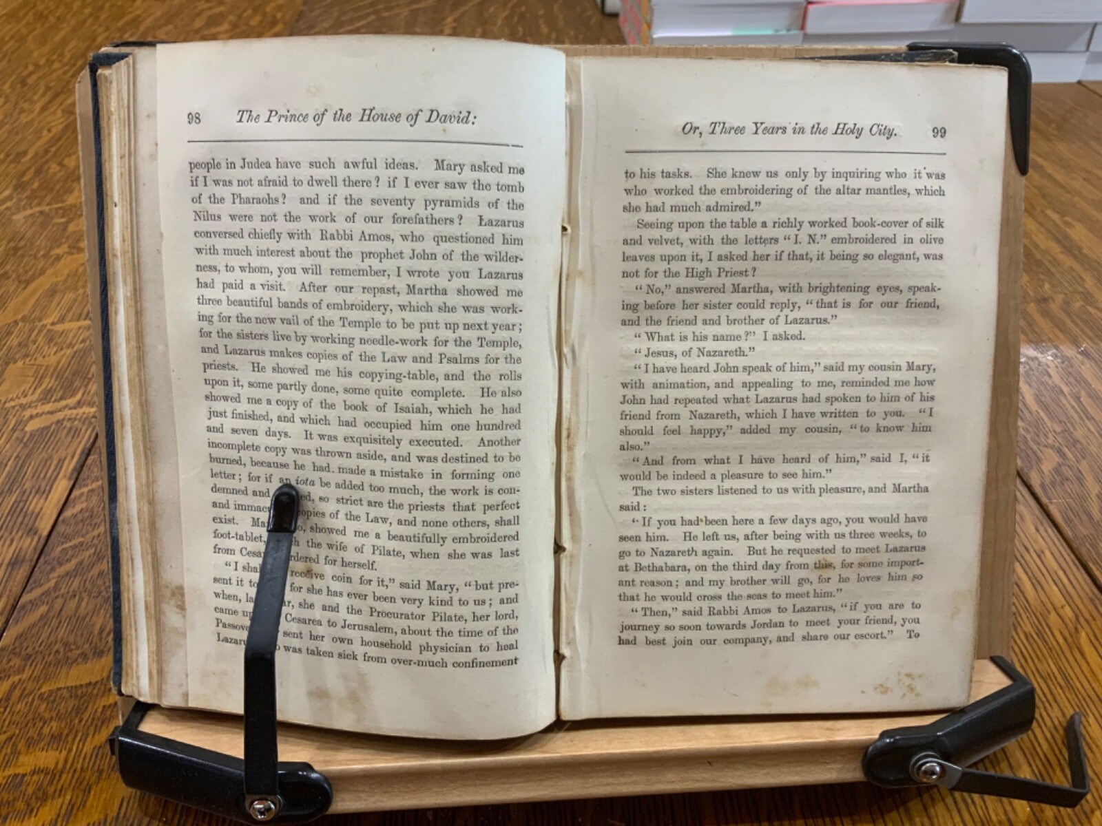 1856 The Prince of the House of David, Joseph H. Ingraham, Revised Edition