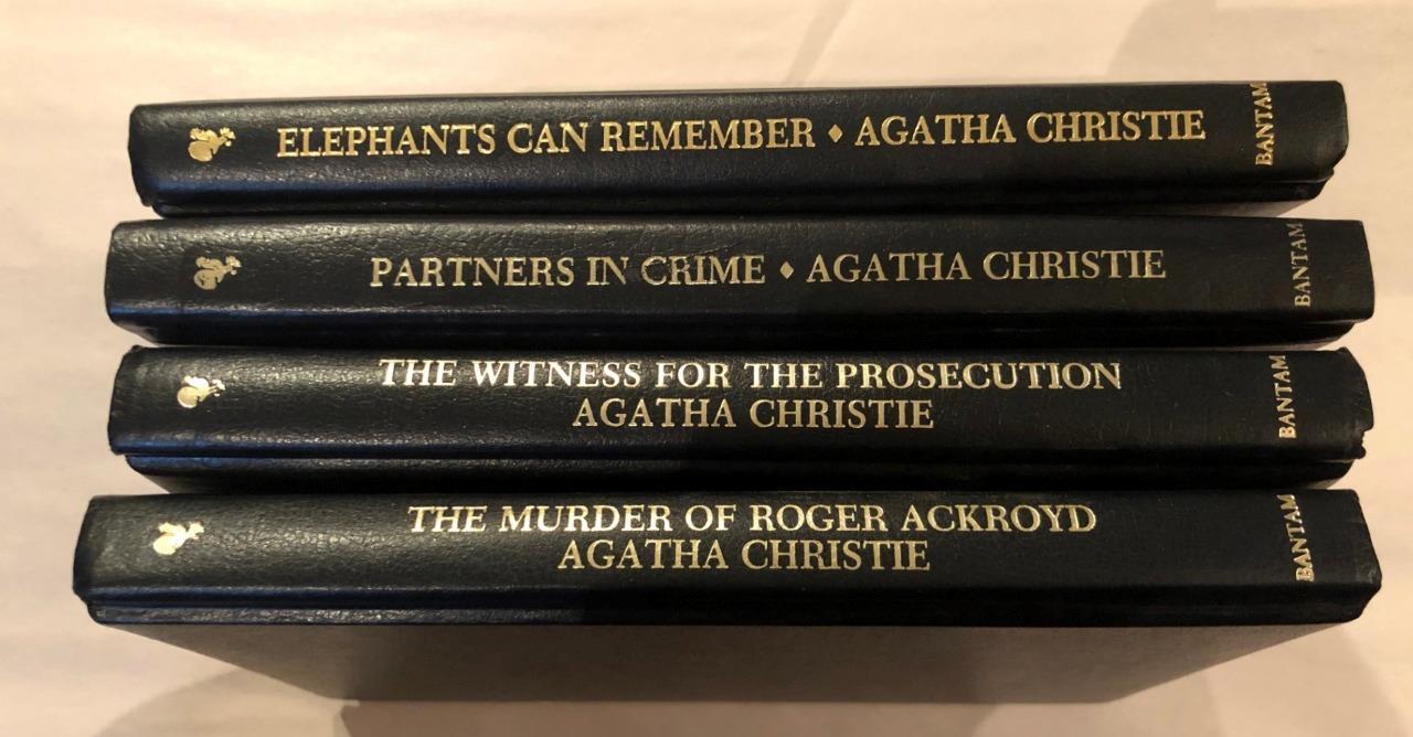 4 Books Mix Bantam Agatha Christie Mystery Collection Elephants Can Remember GC