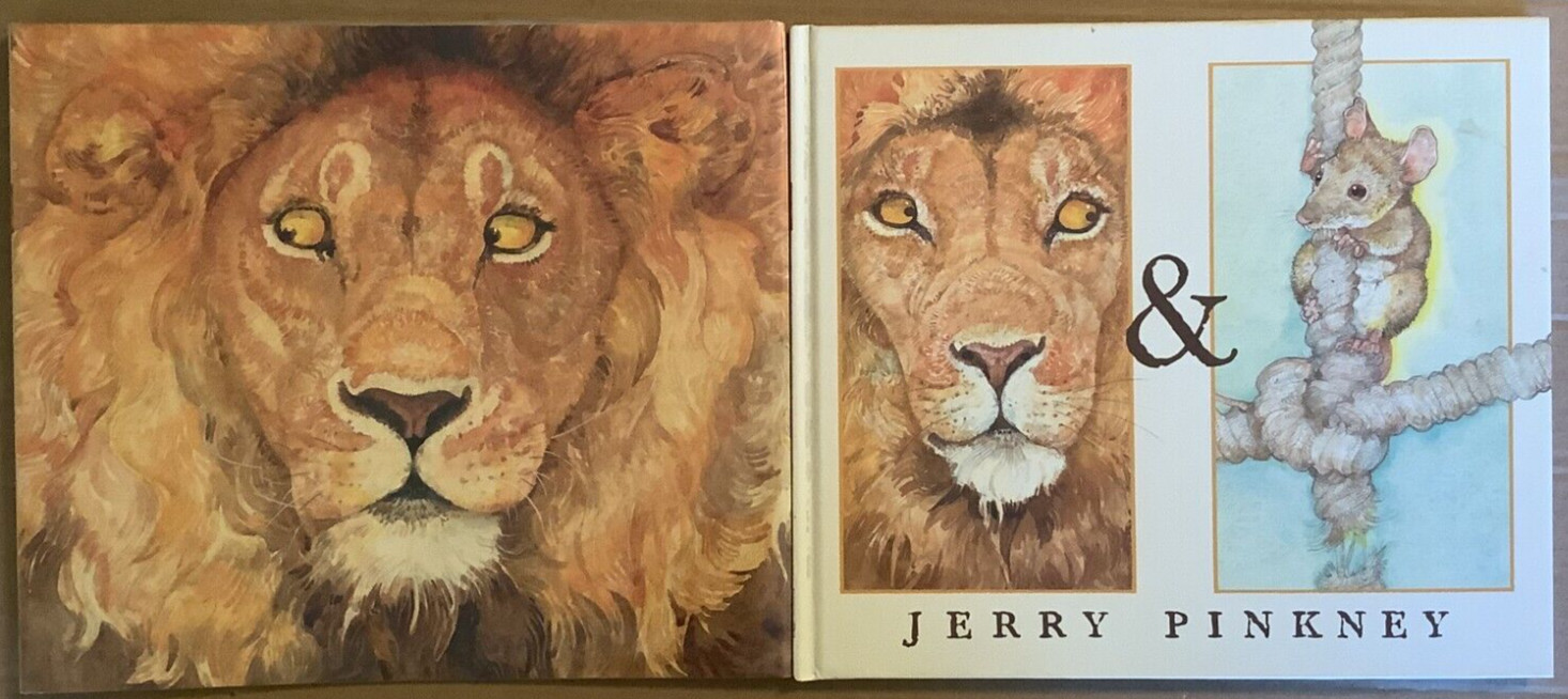 Fine 2009 HC DJ 1st Edition Lion Mouse Aesop Jerry Pinkney Caldecott Winner
