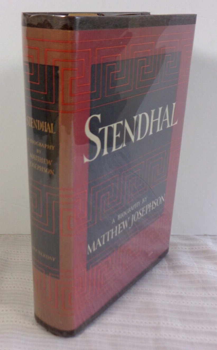 Stendhal A Biography by Matthew Josephson 1946 First Edition HC/DJ VG!