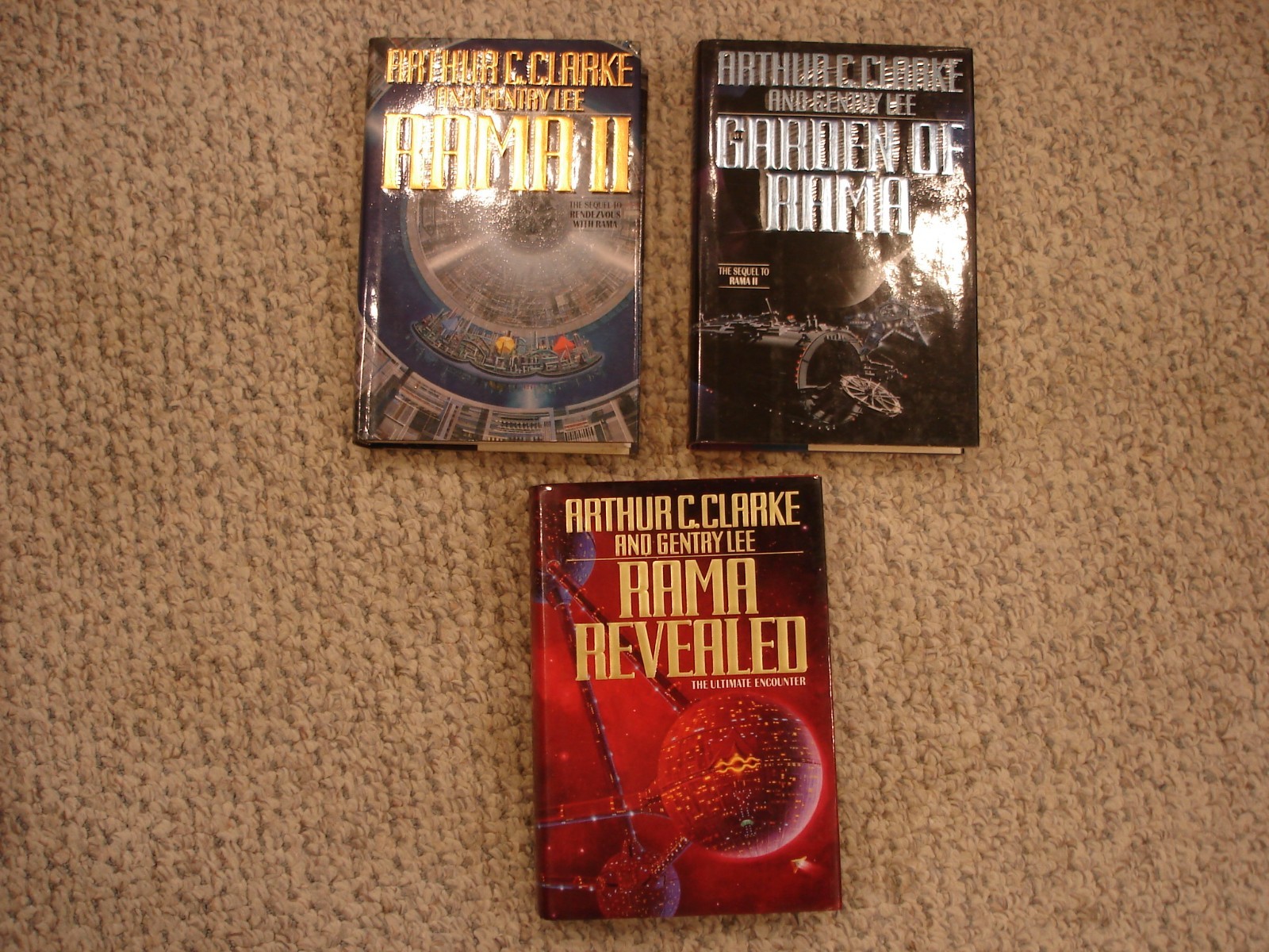 Lot of 3 Rama Arthur C. Clarke & Gentry Lee II Garden Of & Revealed 1ST/1ST