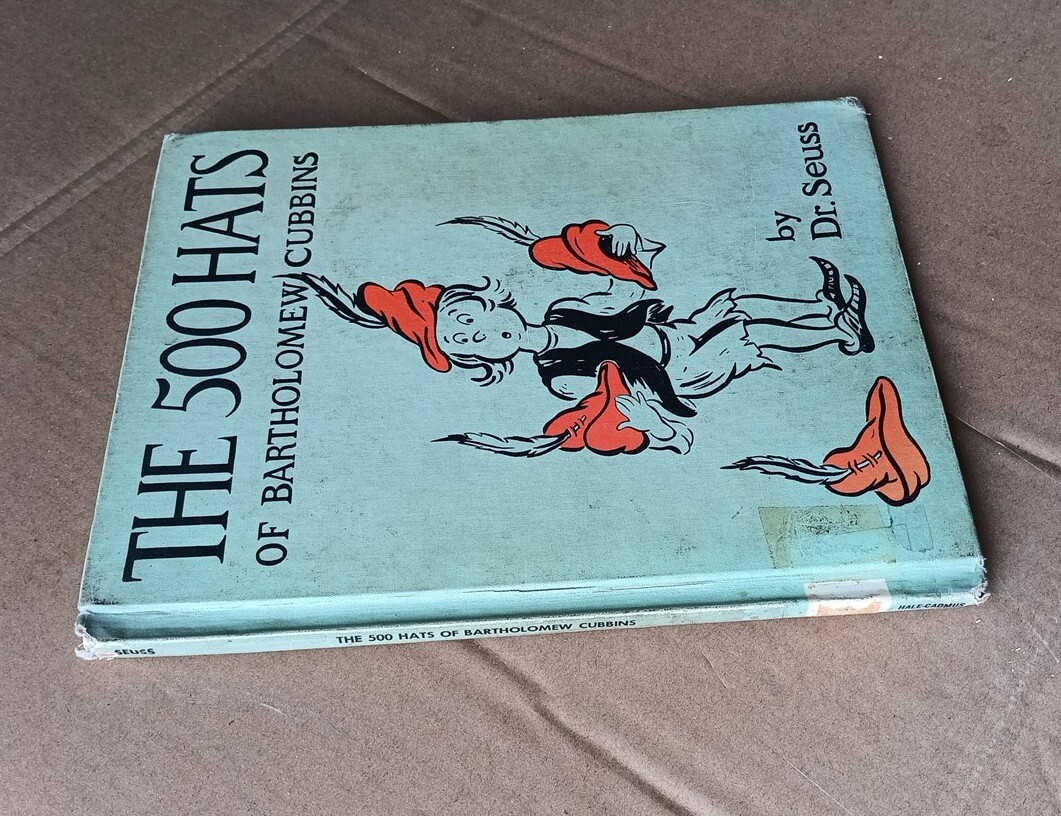 The 500 Hats of Bartholomew Cubbins Dr. Seuss 1938 Special EDITION Vanguard Hale