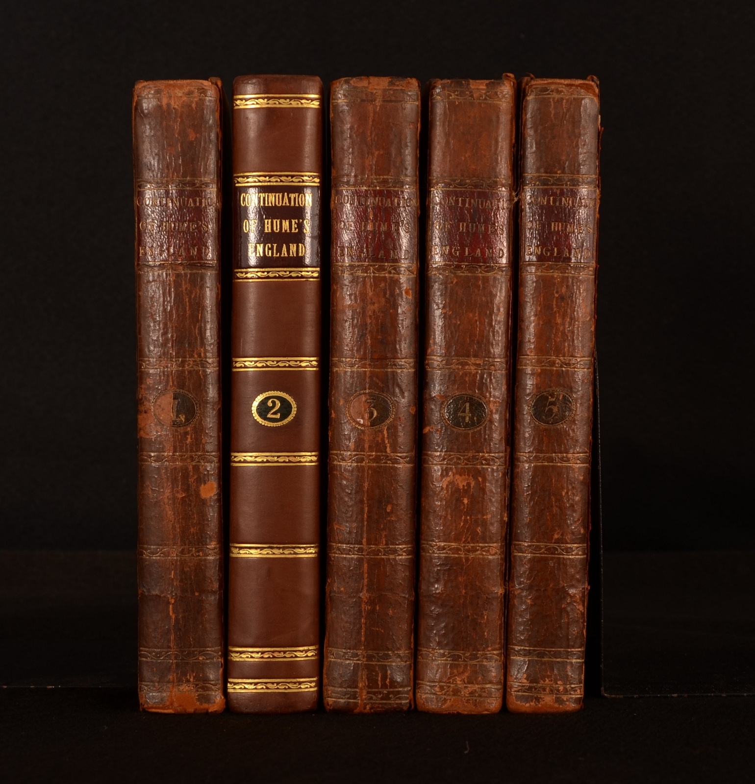 1785 5vol The History of England From Revolution to George II T. Smollet