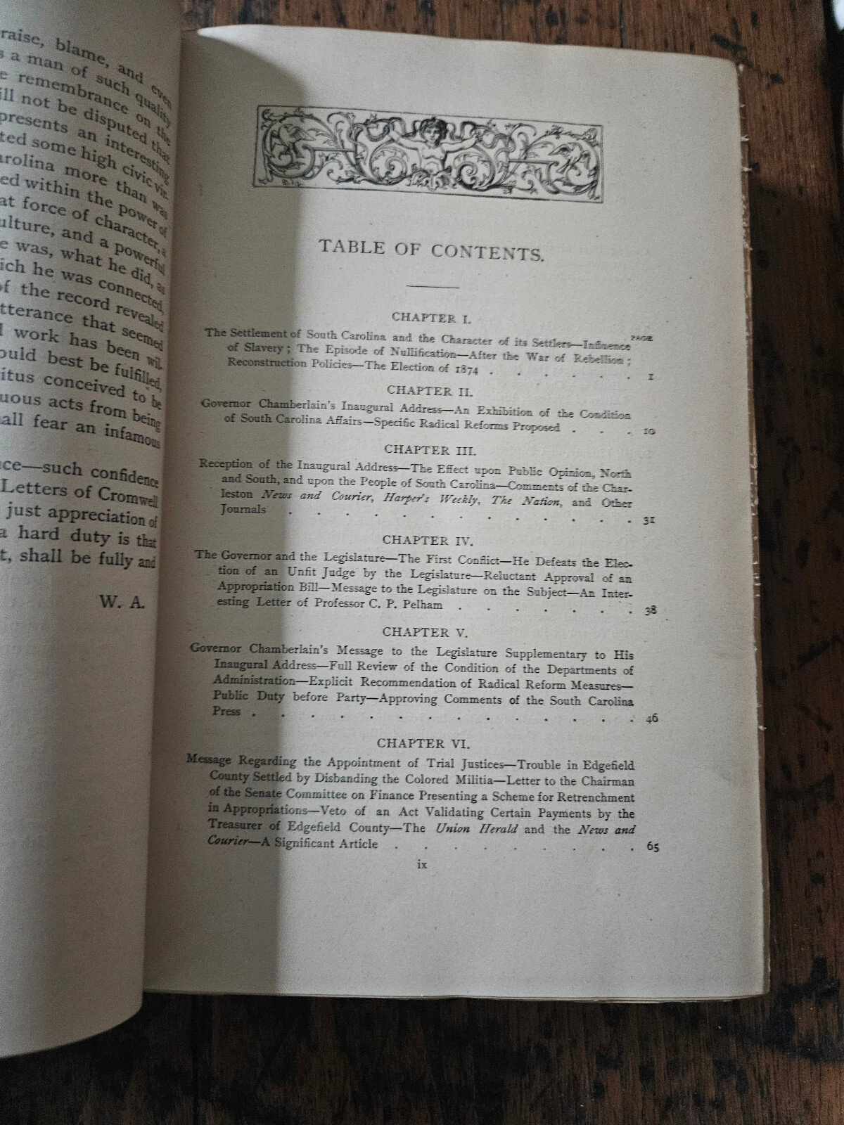 1888 Gov. Chamberlain’s Admin. in South Carolina – Civil War Reconstruction Book