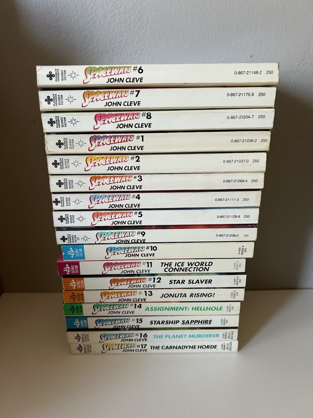 Spaceways John Cleve Sci-Fi Sleaze Paperbacks Volumes 1-17 VG+