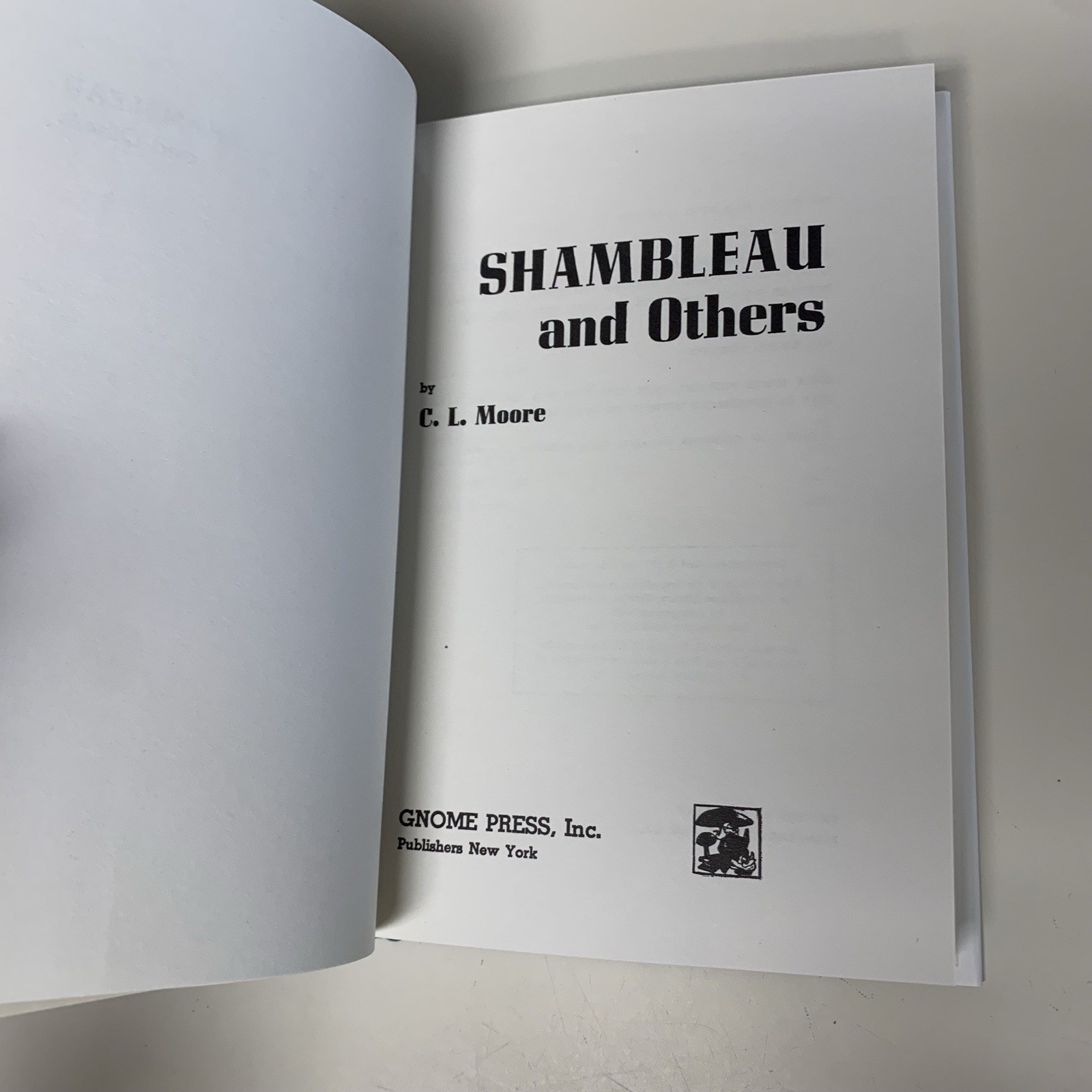 Shambleau & Others C. L. Moore Sci-Fi Gnome Press HC Slip First Edition Library