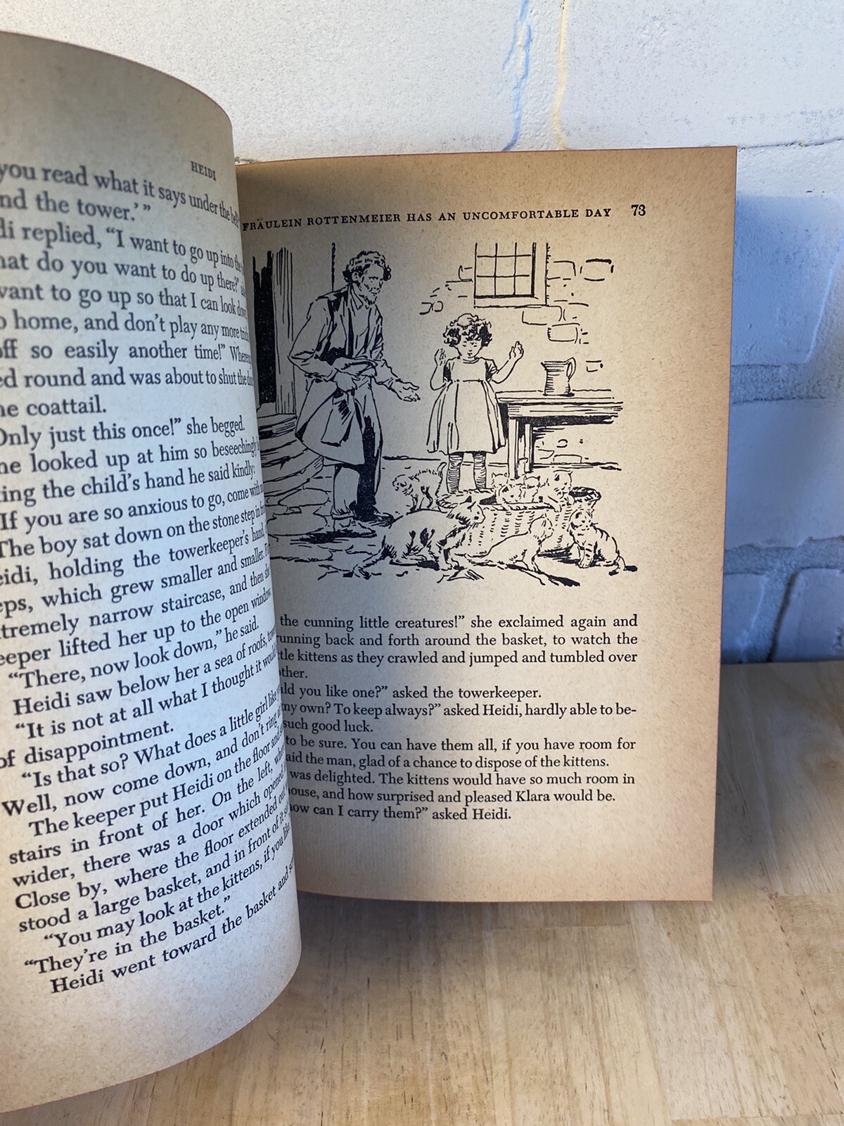 Vintage 1944 Children’s Book HEIDI by Johanna Spyri, Racine, Wisconsin