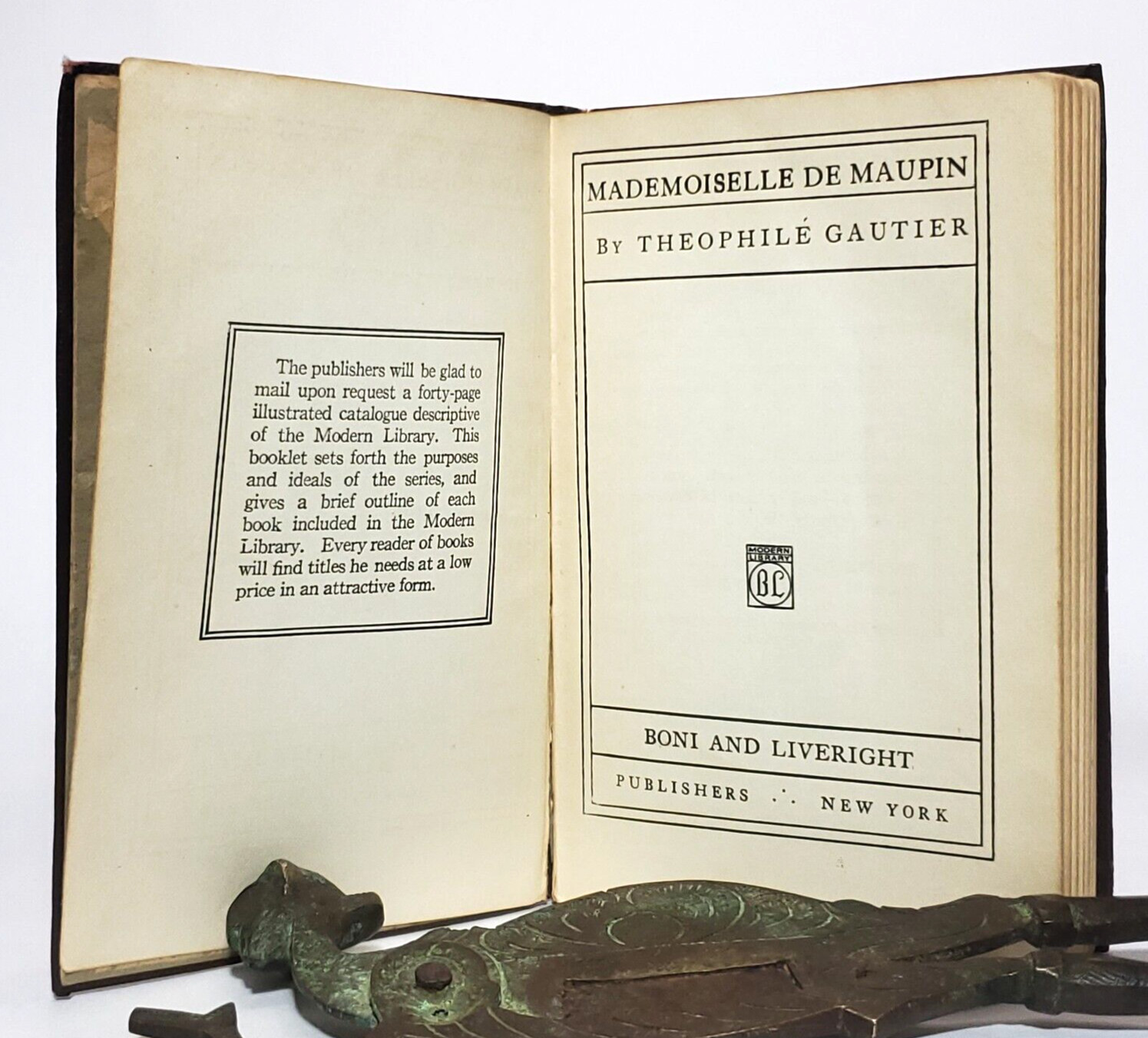 Modern Library 1918-29 Havelock Ellis, George Moore, Theophile Gautier-Antiques