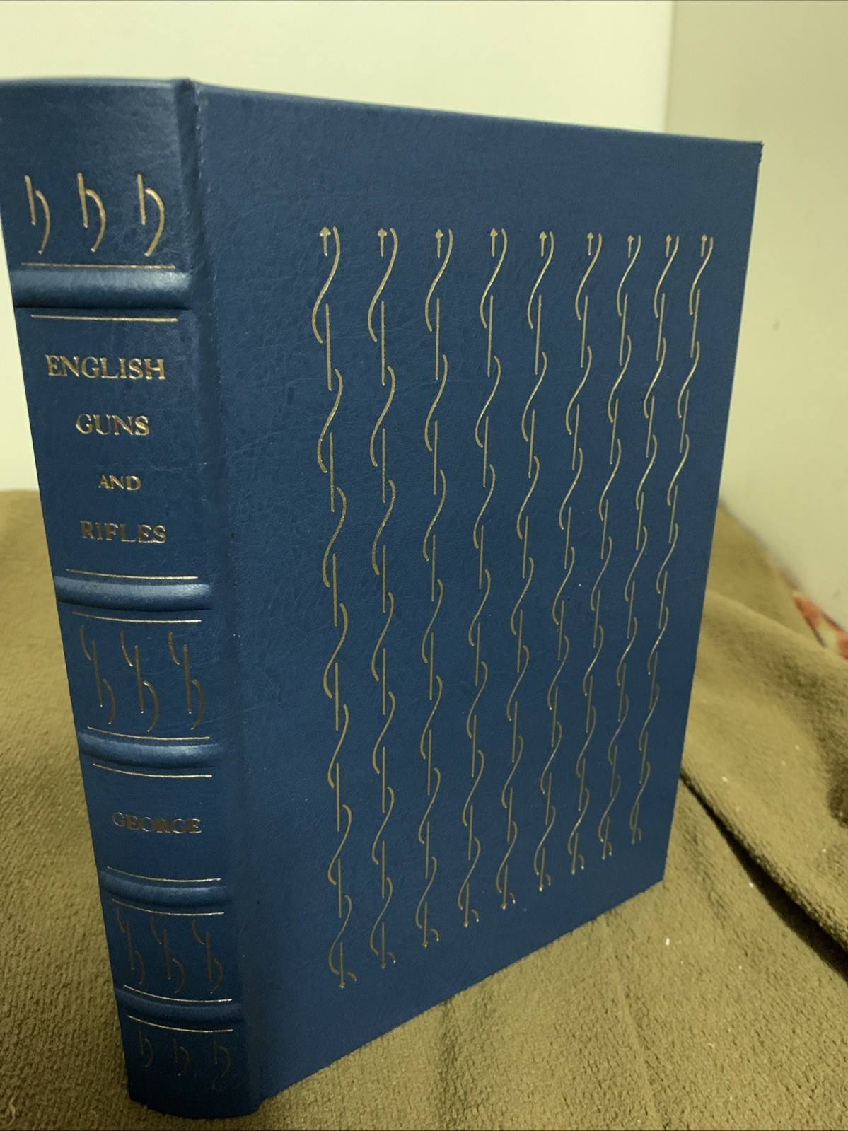 John Nigel George’s English Guns And Rifles Fine Binding 22k Leather Luxury Nice