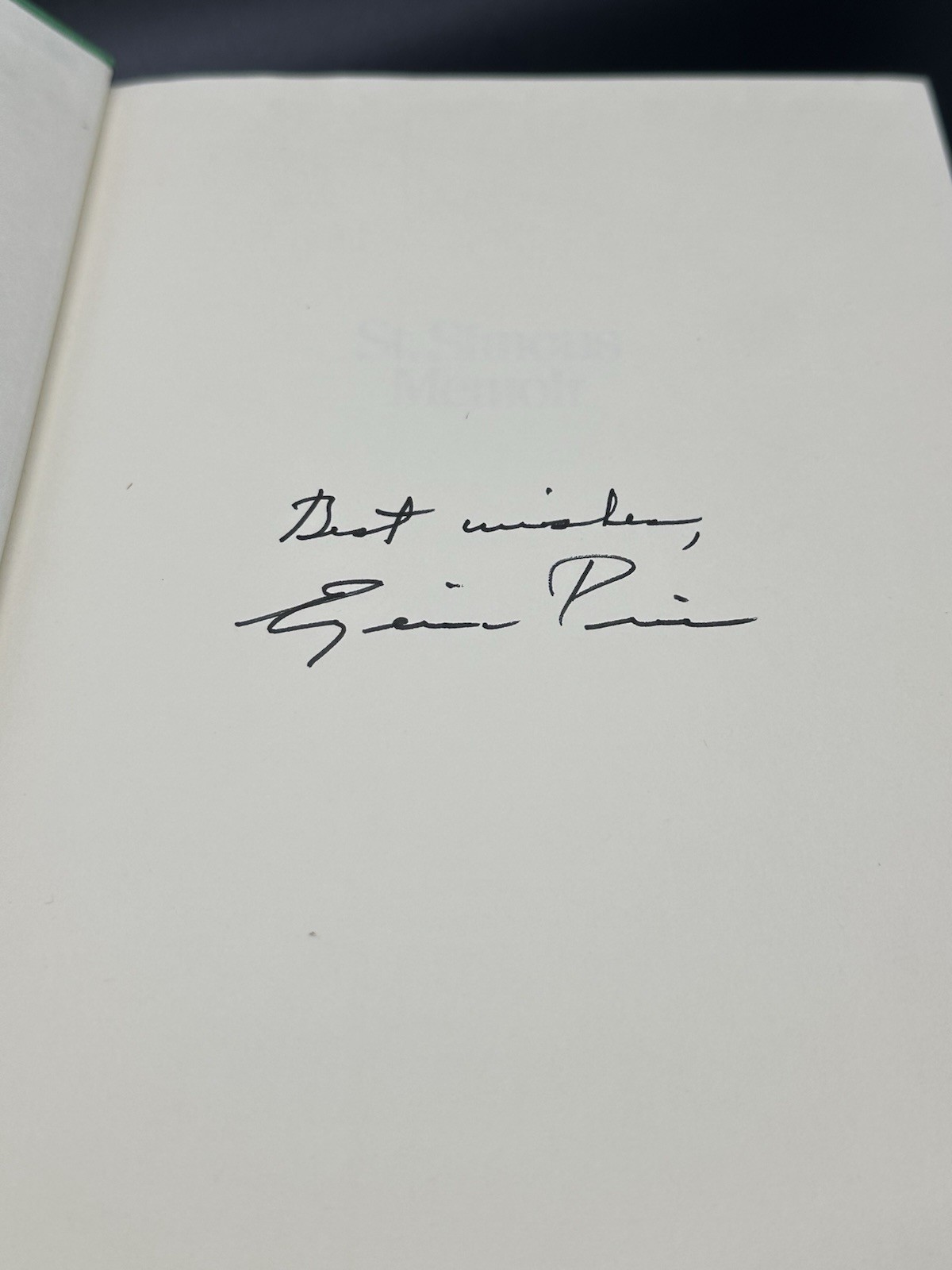 St. Simons Memoir By Eugenia Price Hardcover First Edition 1978 Signed By Author