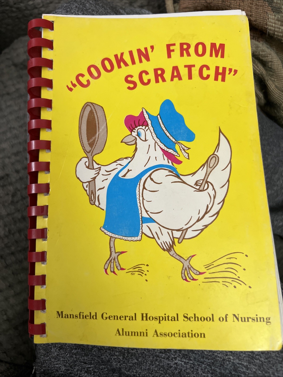 1978 Cookin‘ From Scratch Cookbook Recipes Mansfield General Hospital Home Vtg