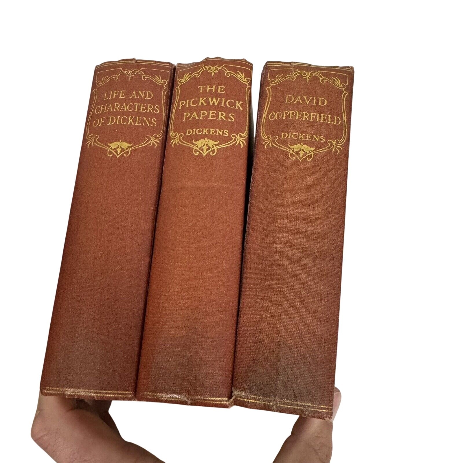 3 Dickens Odhams Press Limited Vintage Books – David Copperfield Pickwick Papers