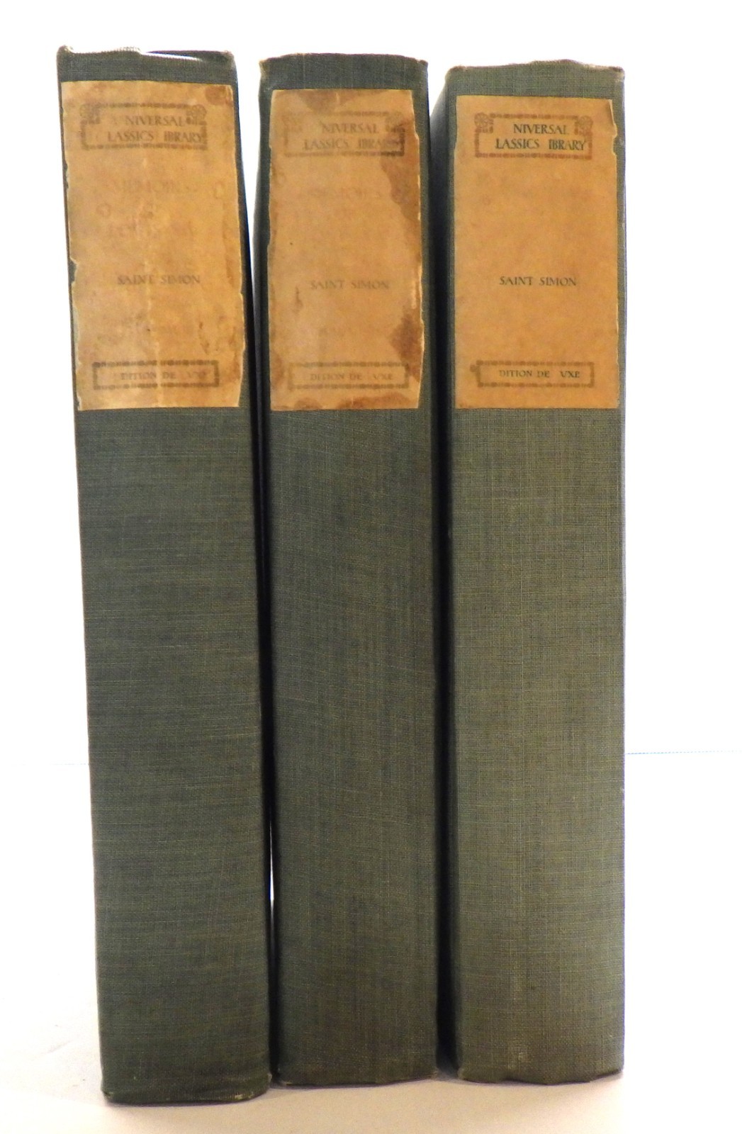 Memoirs of the Duc de Saint-Simon 3 Volumes M. Walter Dunne 1901 Deluxe Edition