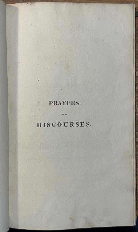 1816 Joseph Bowden ‚Prayers & Discourses For The Family‘ FINE BINDING Devotional