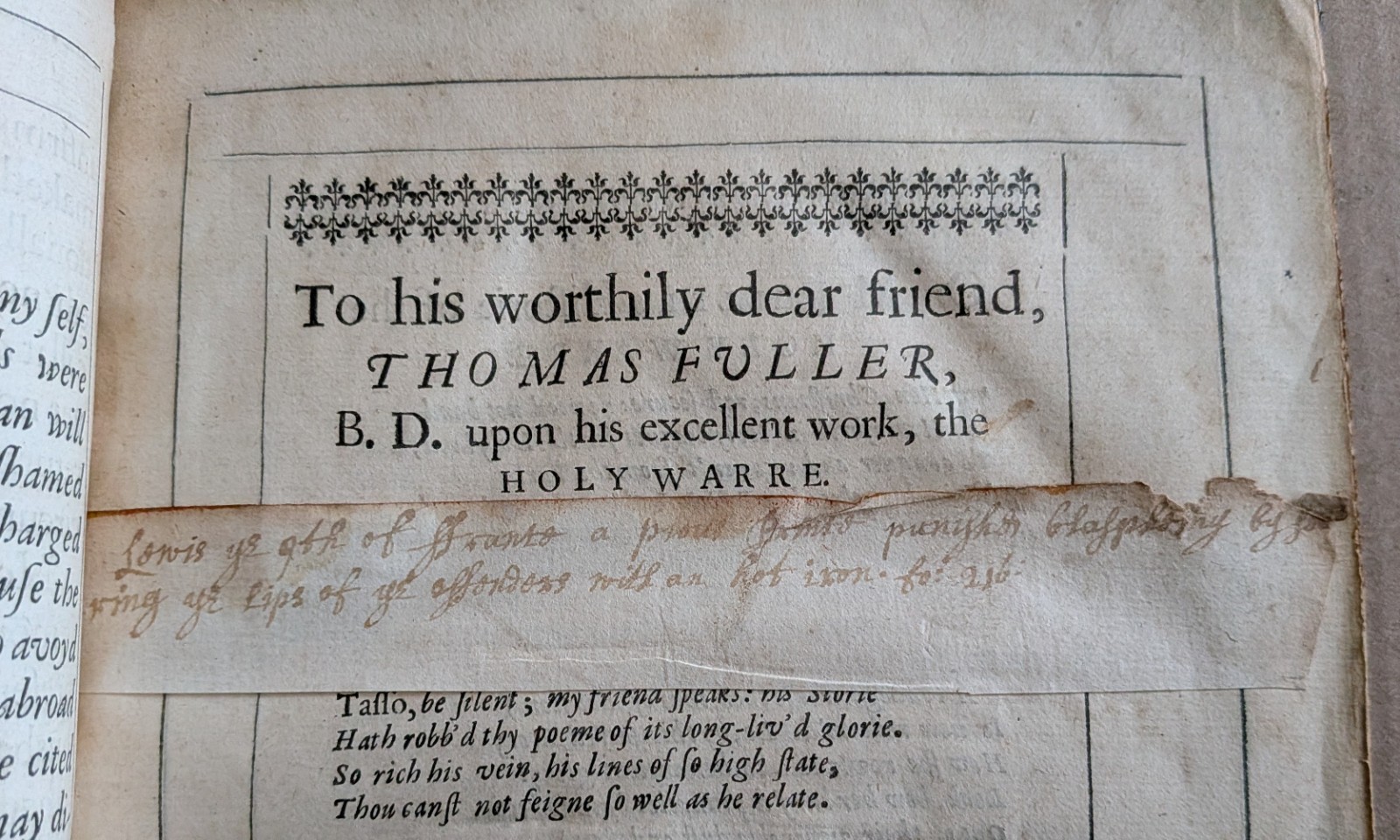 Thomas Fuller HISTORIE of the HOLY WARRE 1640 Second Edition leather free S/H