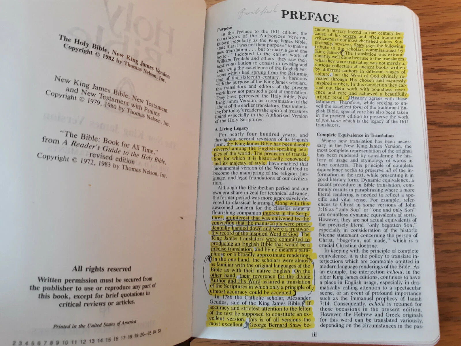 Holy Bible New King James Version Red Letter Dictionary Concordance Nelson 412