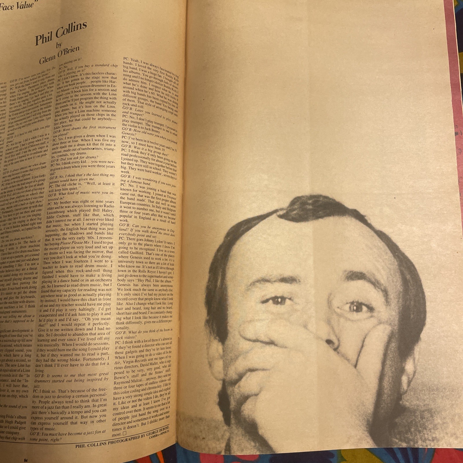 Andy Warhol’s INTERVIEW Magazine March 1983 Twiggy Phil Collins Ellen Barkin