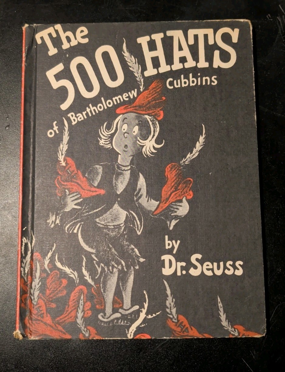 The 500 Hats Of Bartholomew Cubbins By Dr. Seuss 1938 Book Club Edition
