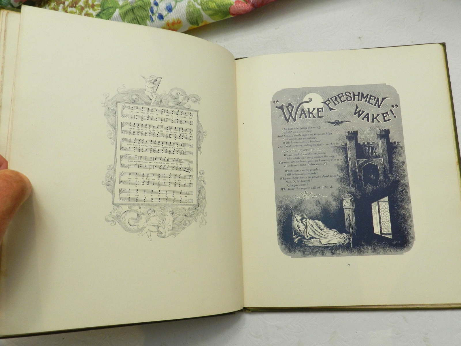 1893, Yale Songs Illustrated, From Drawings by Donn Barber, HB ILLUS, RARE, VG
