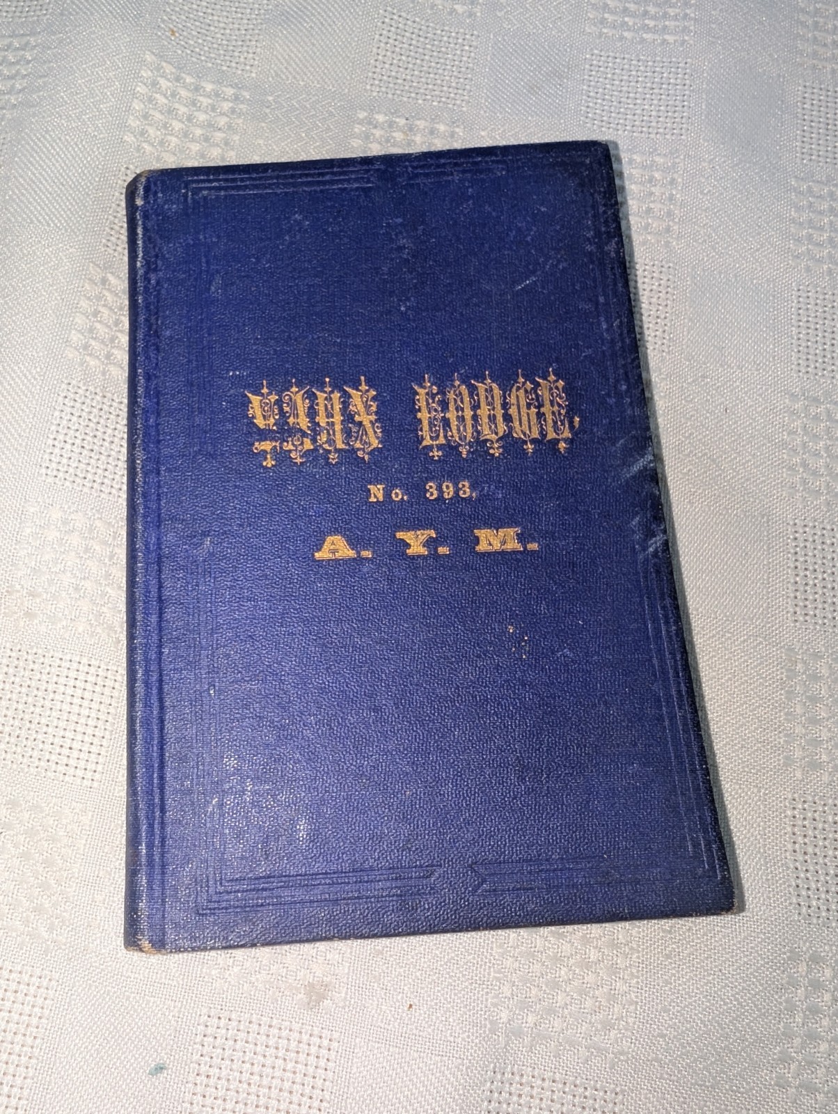Masonic Book 1874 VAUX LODGE OF PENNSYLVANIA No. 393 Extracts